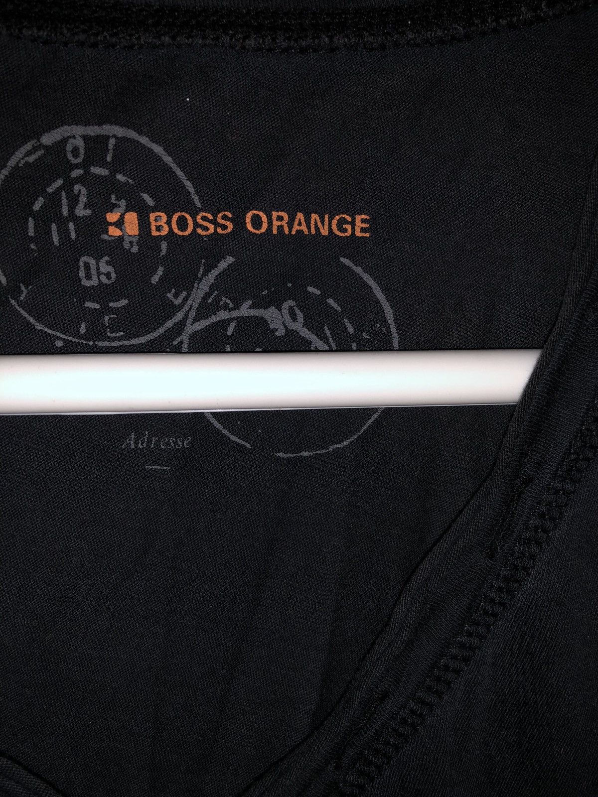 Hugo Boss × Vintage Boss Vintage V Neck Black Tee Size US S / EU 44-46 / 1 - 5 Thumbnail