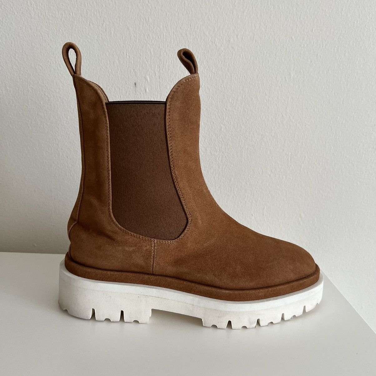 Dear Frances DEAR FRANCES tony boots brown white size 37.5 Size US 7.5 / IT 37.5 - 3 Thumbnail