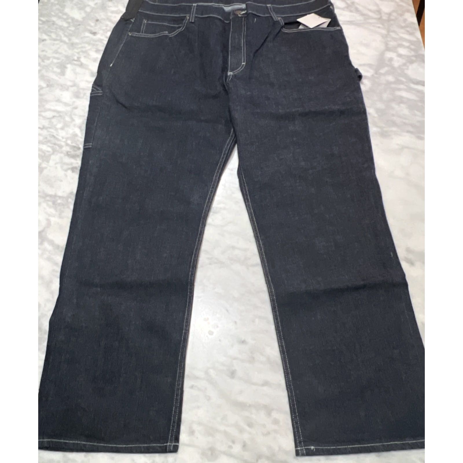 DULUTH 40 Grit Carpenter Blue Jeans Pants Men 44x30 Slim Fit Flex Blue NWT