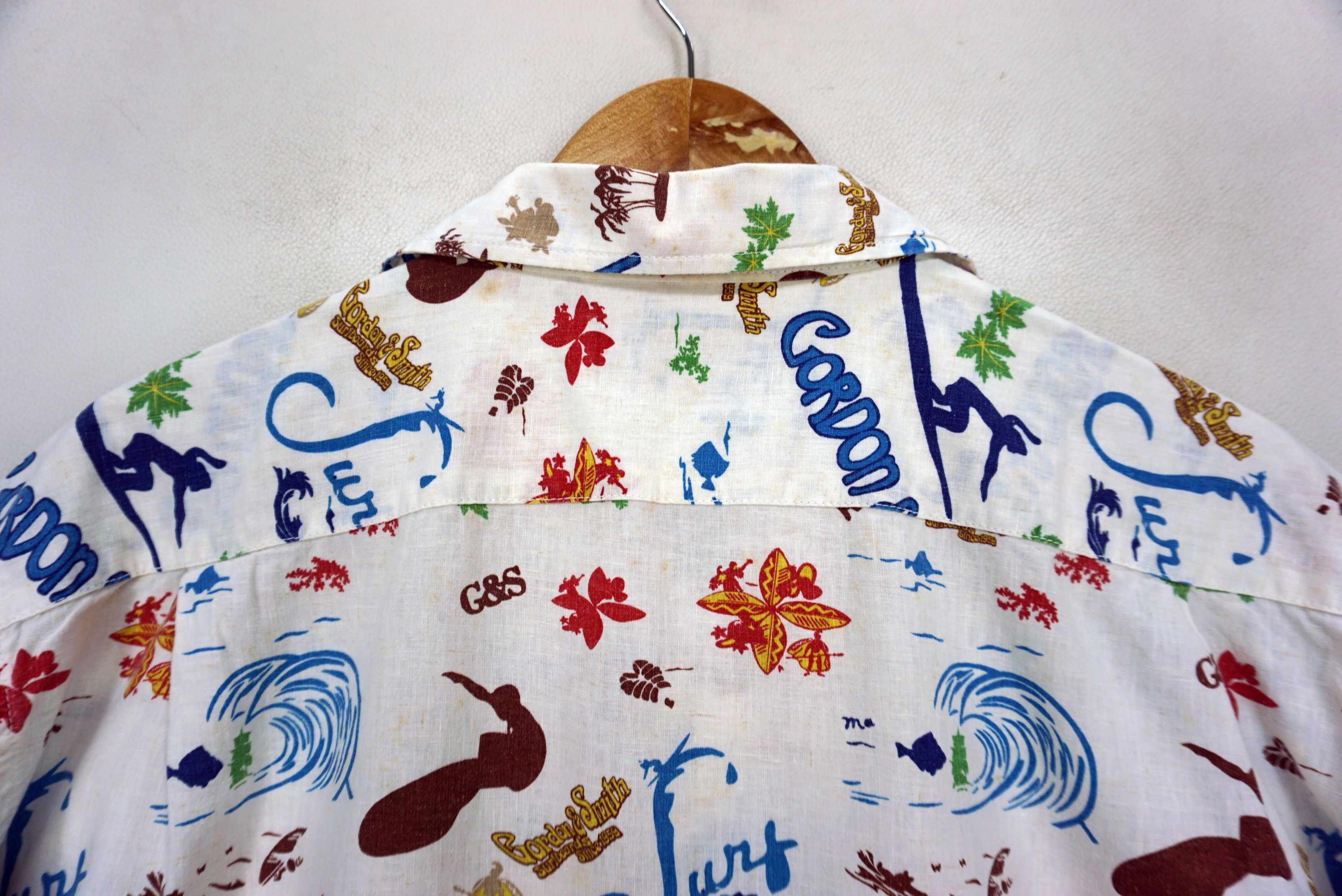 Sports Specialties Gordon and Smith Shirt Linen Blend Hawaiian Surf Aloha Size US L / EU 52-54 / 3 - 10 Thumbnail