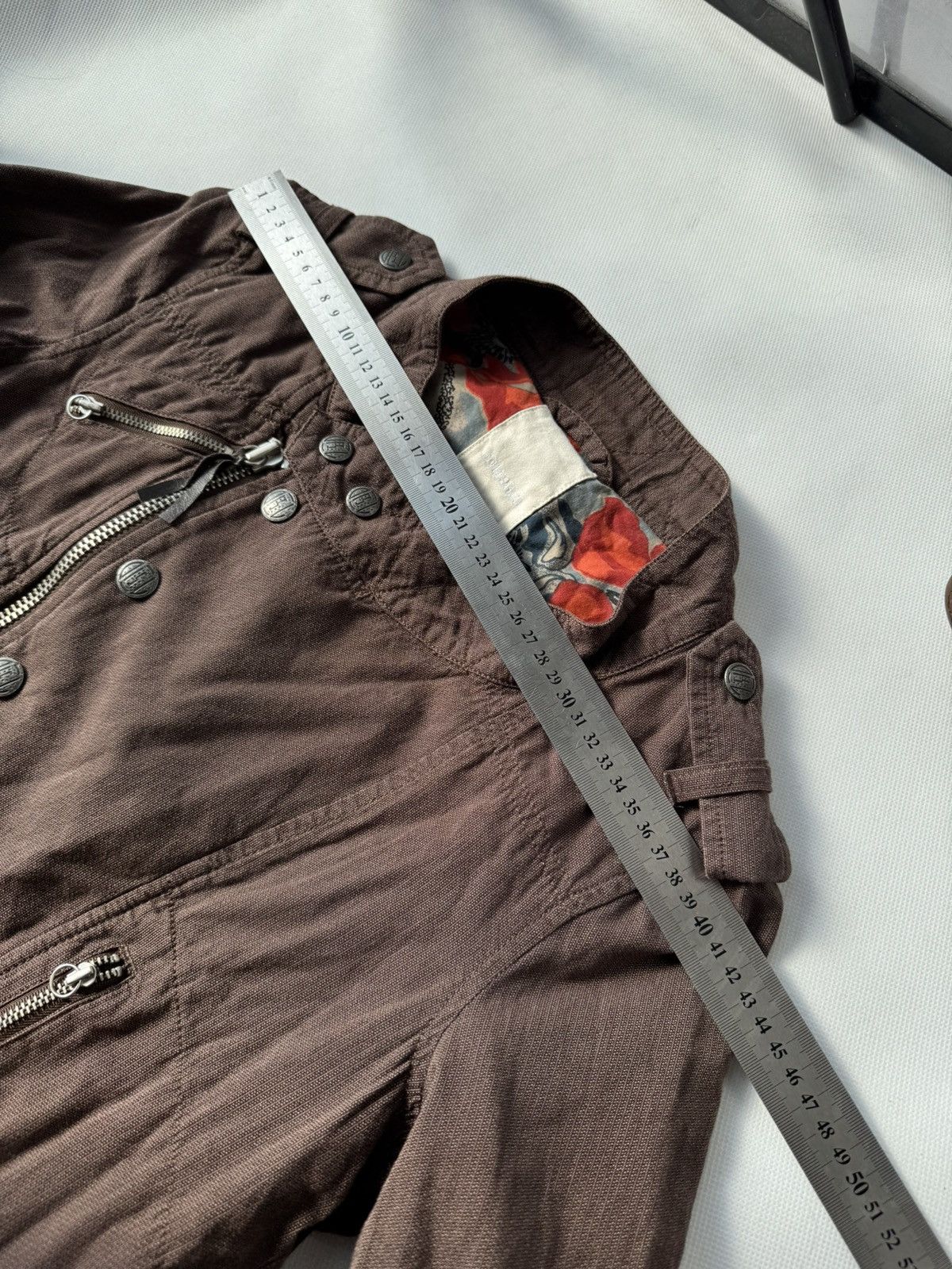 Diesel Archive Diesel Brown Corset Jacket Napoleon Style 00s Size L / US 10 / IT 46 - 19 Thumbnail