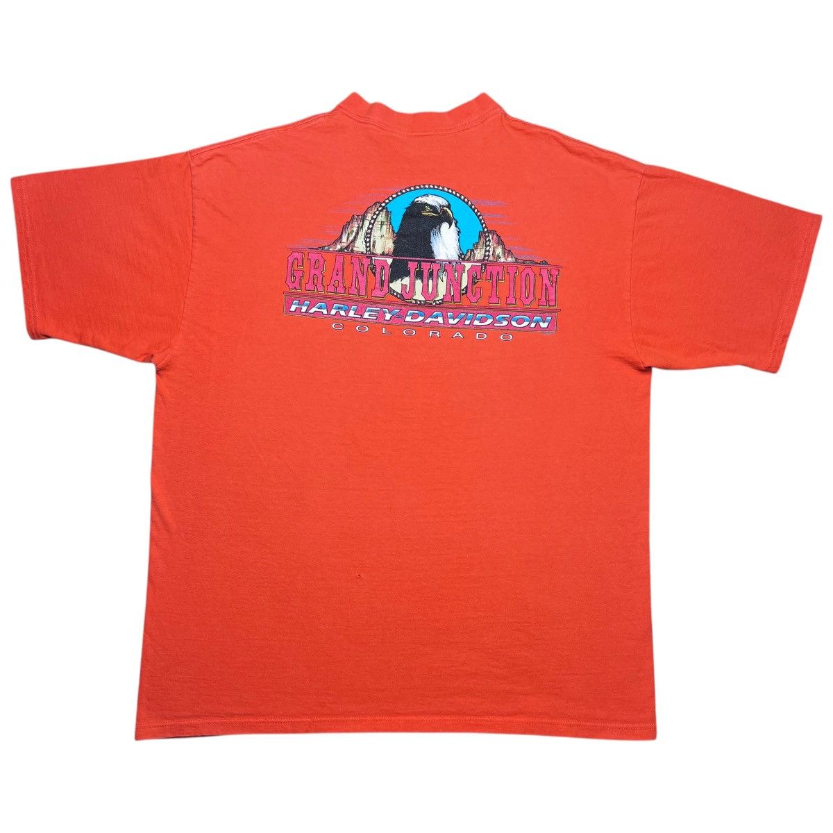 Harley Davidson × Vintage 2000s Harley Davidson Motorcycles Grand Junction Graphic Tee Size US XXL / EU 58 / 5 - 2 Thumbnail