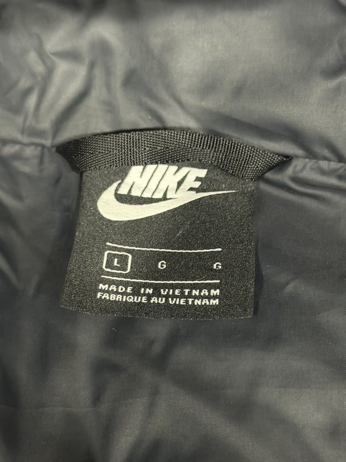Nike Nike Black Grey Tie Dye Puffer Jacket Hooded Zip Up Size L Size US L / EU 52-54 / 3 - 4 Thumbnail