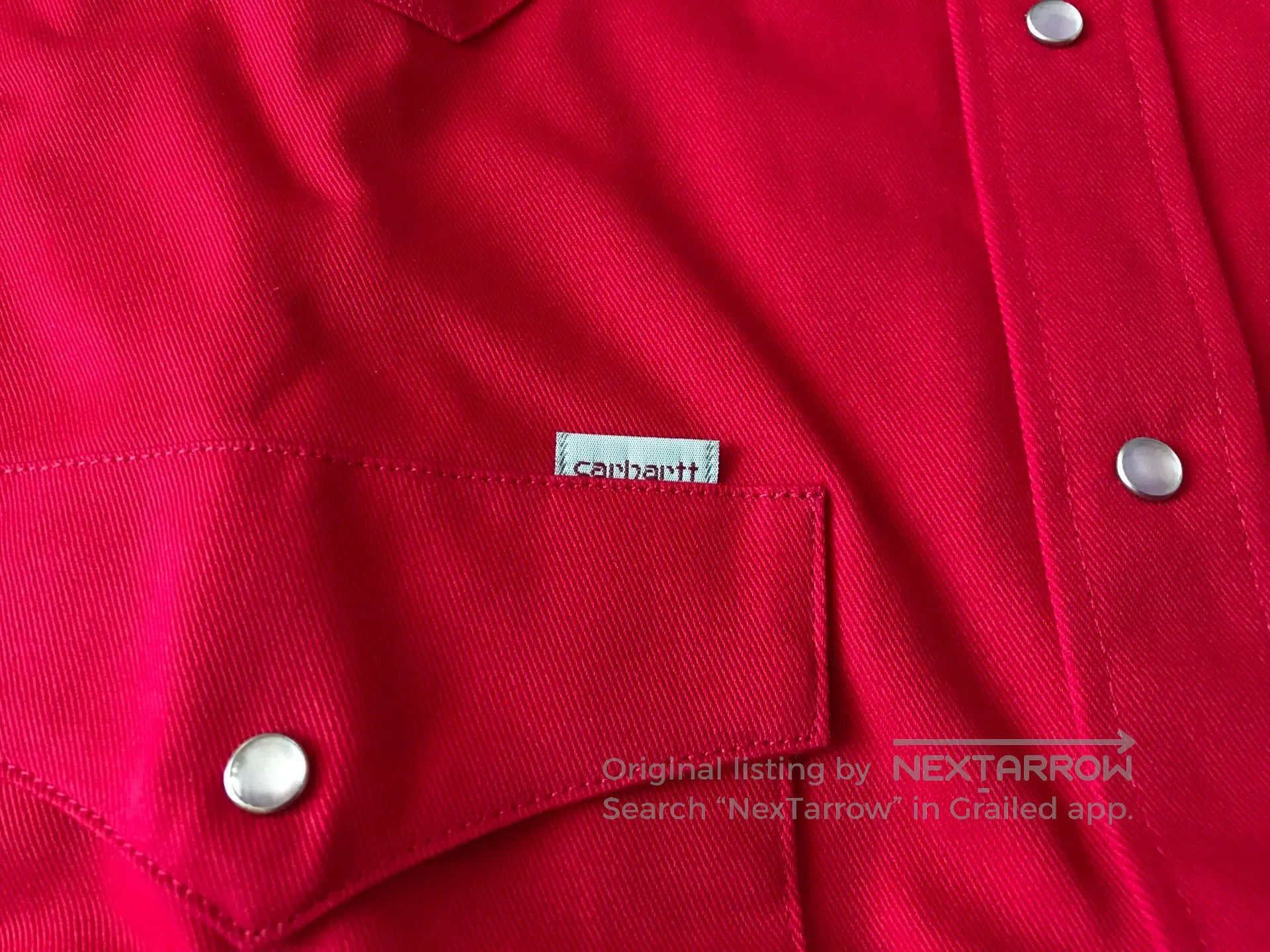 Carhartt Carhartt S01 Red Western Shirt 16×35. Size US M / EU 48-50 / 2 - 6 Thumbnail