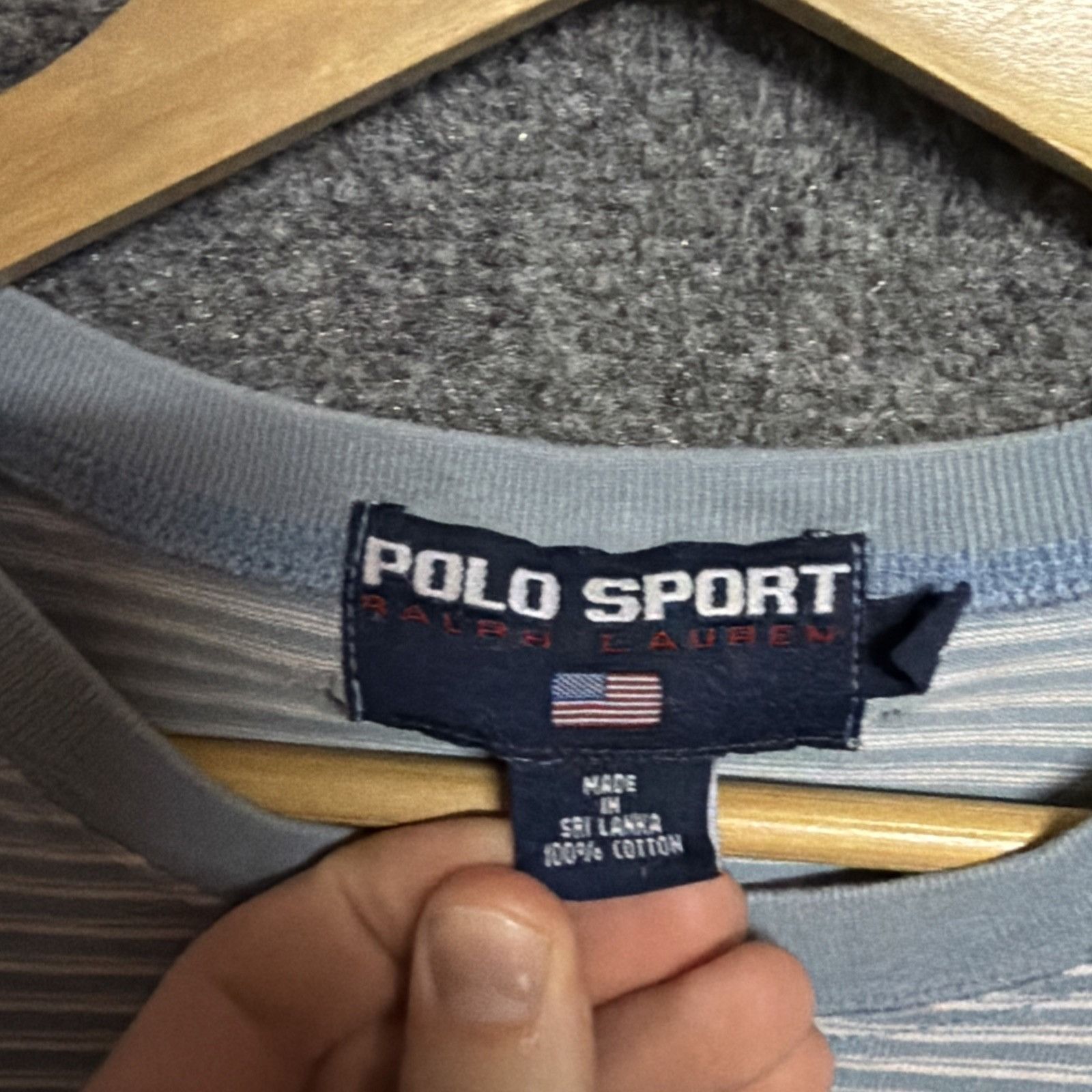 Polo Ralph Lauren Vintage Polo Ralph Lauren Shirt Mens Large Blue 90s Sport Size US L / EU 52-54 / 3 - 3 Thumbnail