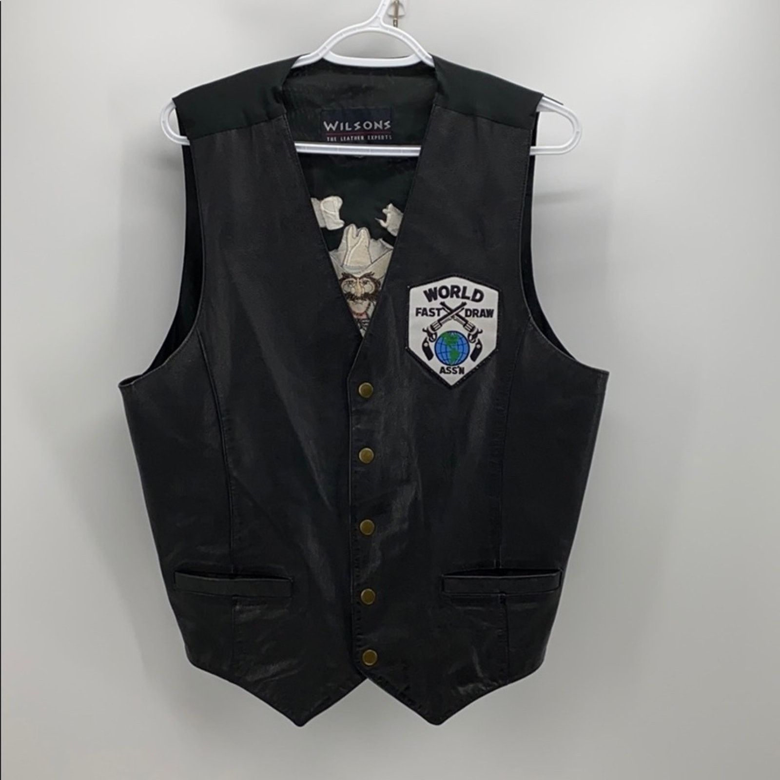 Wilsons Leather Wilsons leather moto vest Great Plains Gun Fighter sz M Size US M / EU 48-50 / 2 - 2 Thumbnail