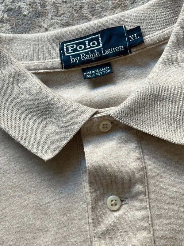 Polo Ralph Lauren Polo Ralph Lauren Sz XL Beige Polo Shirt Small Pony Size US XL / EU 56 / 4 - 4 Thumbnail