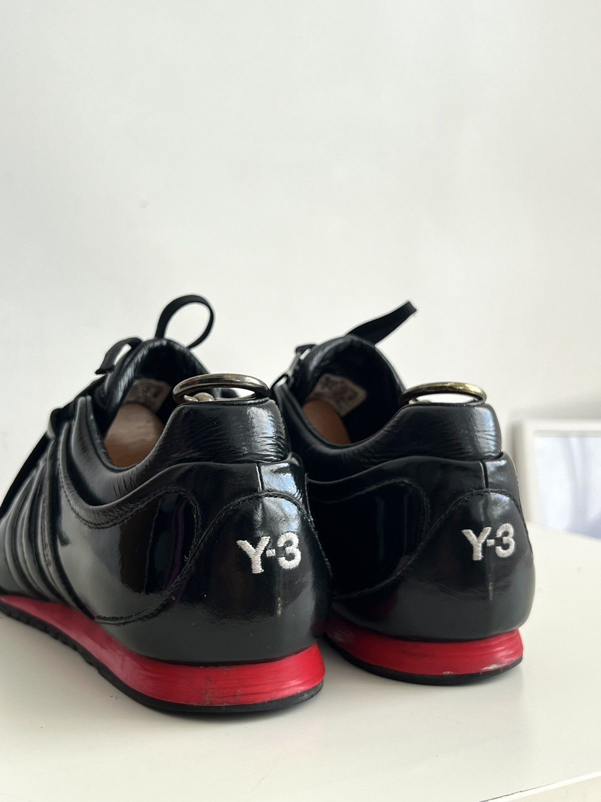 Y-3 🔥F/W08 Y-3 Yohji Yamamoto x Adidas Boxing Patent Sneakers Size US 10.5 / EU 43-44 - 18 Thumbnail