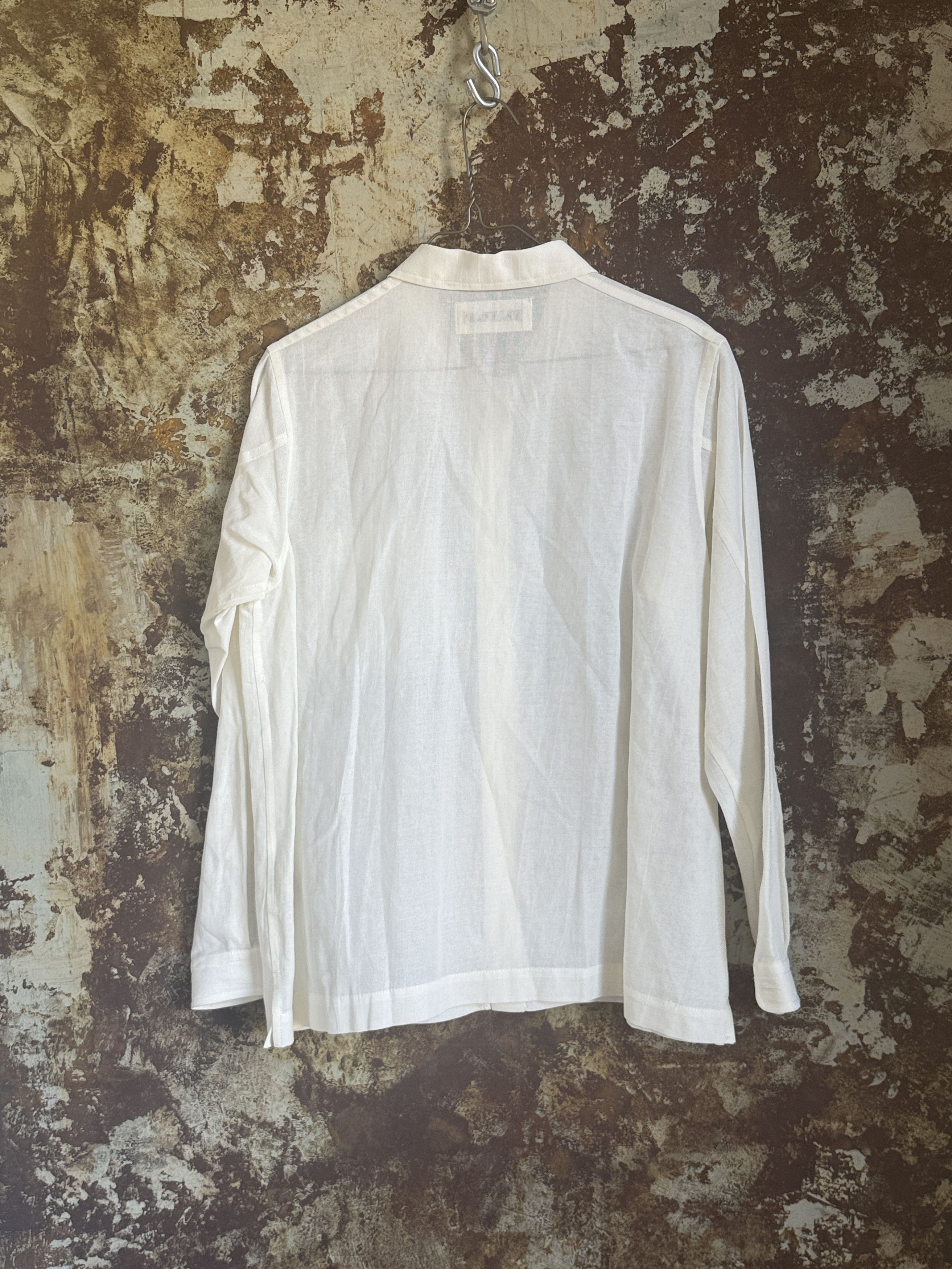 Beaugan $800 NWT BEAUGAN PAJAMA SHIRT IN BONE Size S / US 4 / IT 40 - 7 Thumbnail