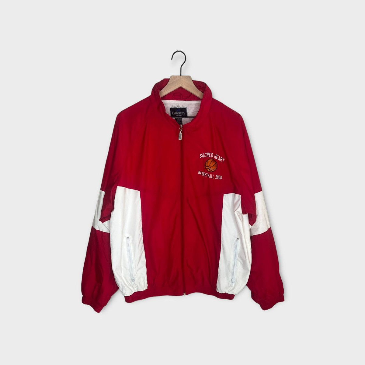 Vintage Vintage 2000 Sacred Heart Basketball Warm Up Jacket Size US L / EU 52-54 / 3 - 1 Thumbnail