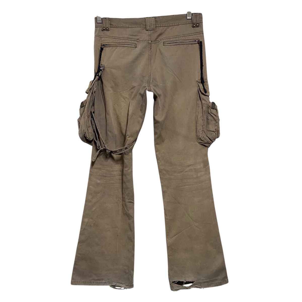 Japanese Brand IN THE ATTIC Sunfaded Holster Cargo Pants Flare Patches Size US 30 / EU 46 - 2 Thumbnail