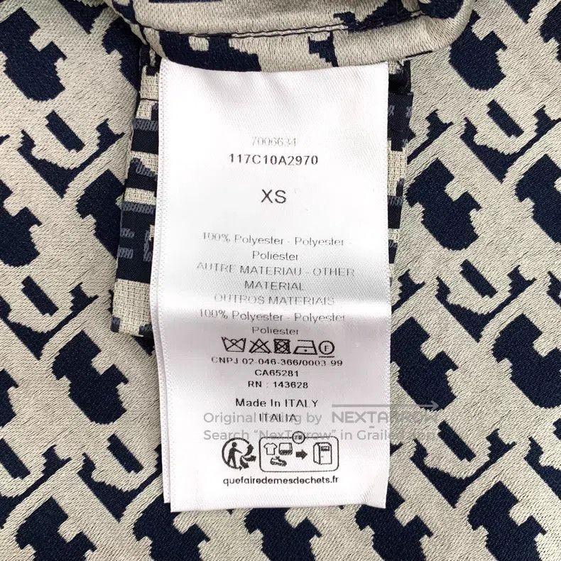 Dior Dior Dark blue logo jacquard full-print hooded half-zipper Size XS / US 0-2 / IT 36-38 - 7 Thumbnail