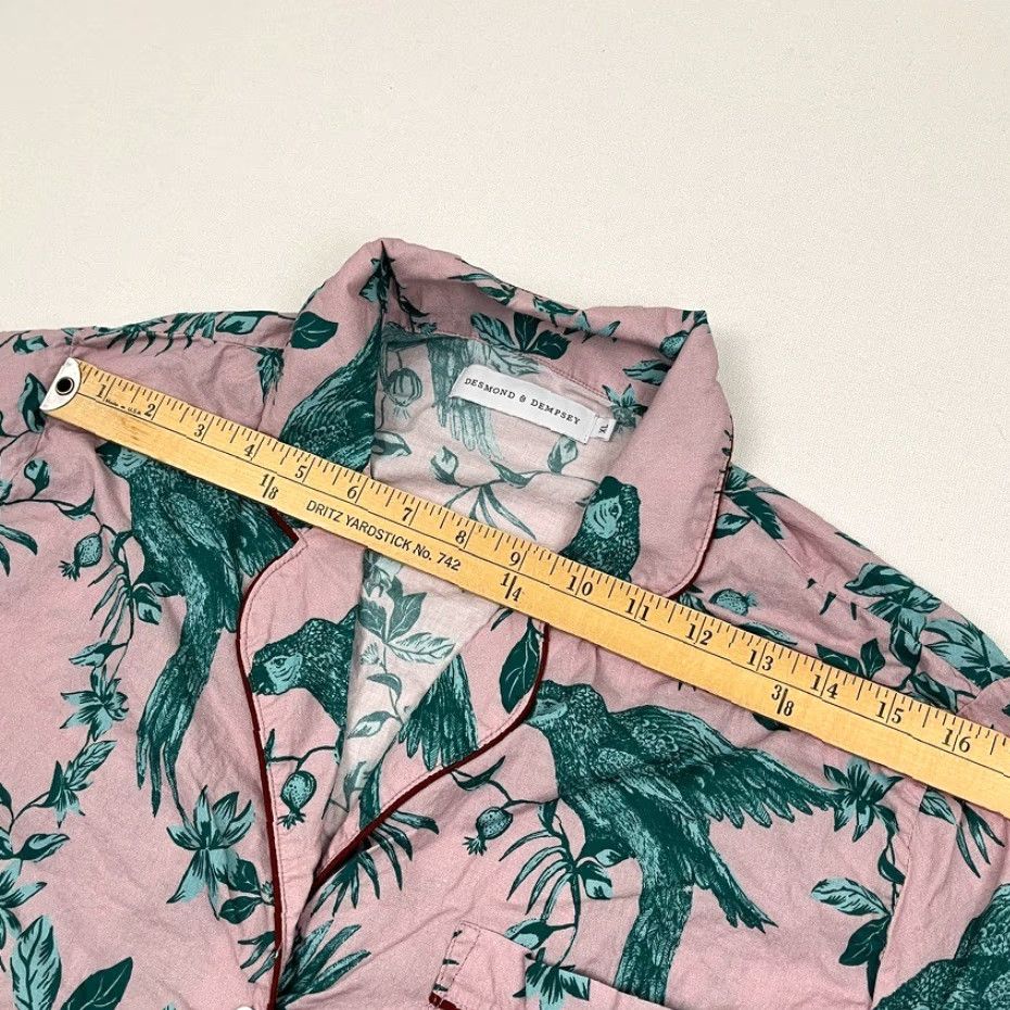 Vintage VINTAGE Desmond & Dempsey Pajama Top Women's XL Pink Green Bromley Parrot Button Up Shirt Size XL / US 12-14 / IT 48-50 - 6 Thumbnail