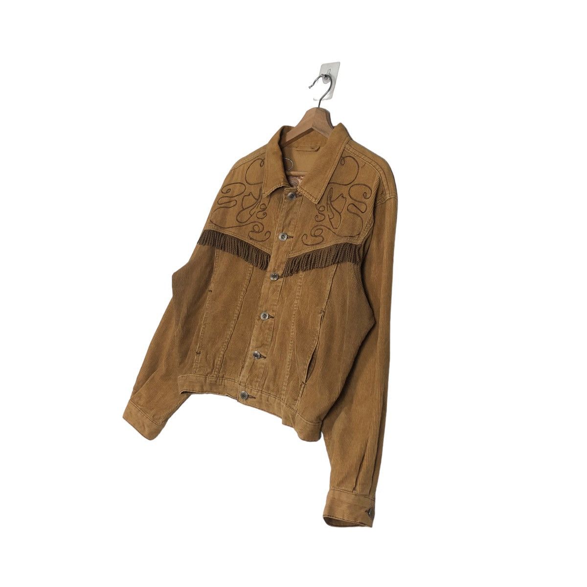 Japanese Brand 🔥Cropped Cowboy Jacket Corduroy Biker Wear Size US M / EU 48-50 / 2 - 2 Thumbnail