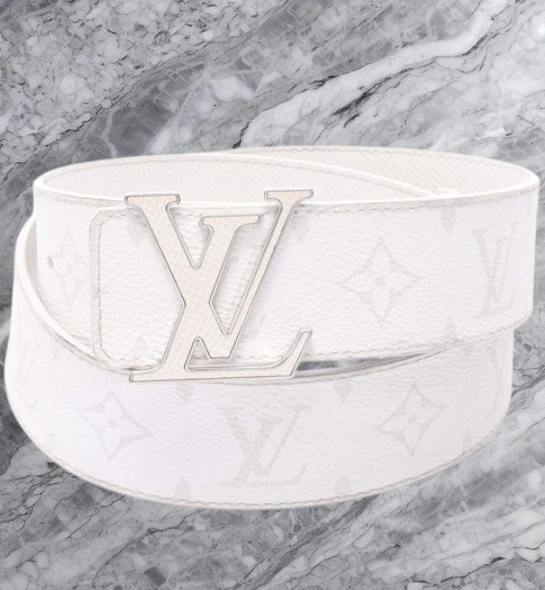 Louis Vuitton M8489 Logo Gram 15 mm Reversible Belt White LV Gram 15MM Reversible Belt Monogram Canvas - Accessories  main image 2