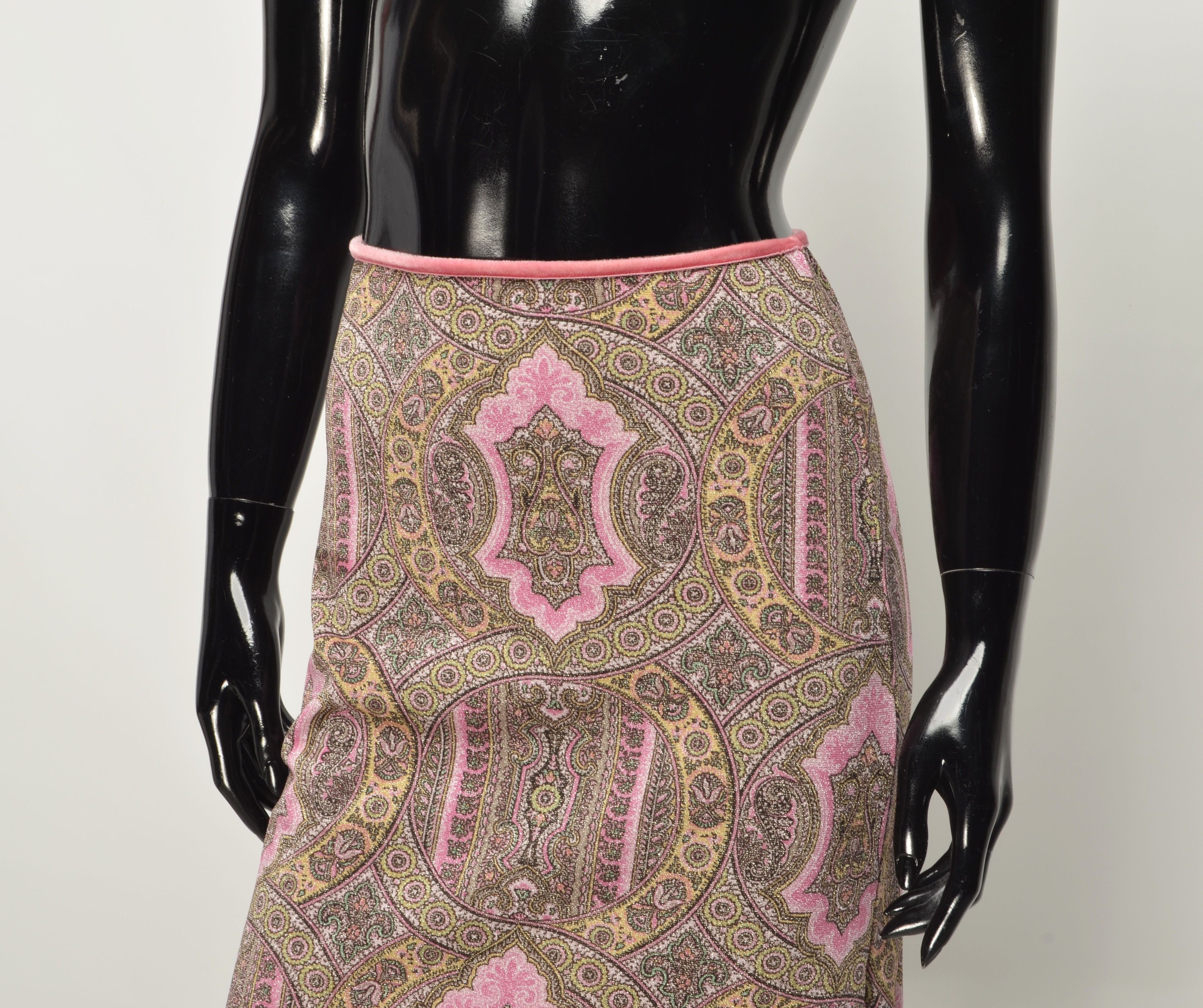 Morgan De Toi Vintage Morgan de Toi Y2K Mesh Sparkle Midi Skirt Size 22" - 2 Thumbnail