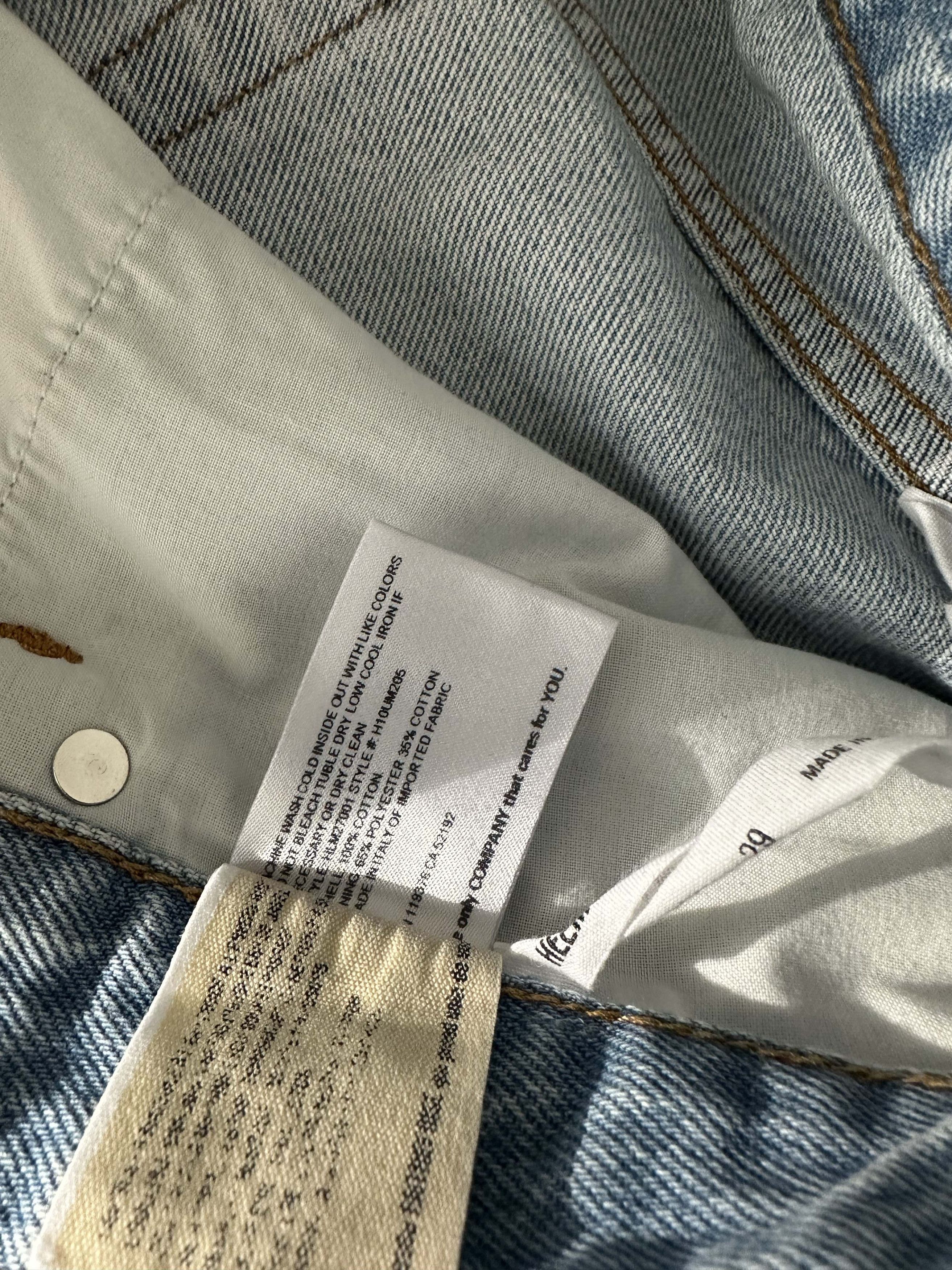 Helmut Lang Shayne Oliver Belt Slim Straight Light Blue Jeans Size US 29 - 9 Thumbnail