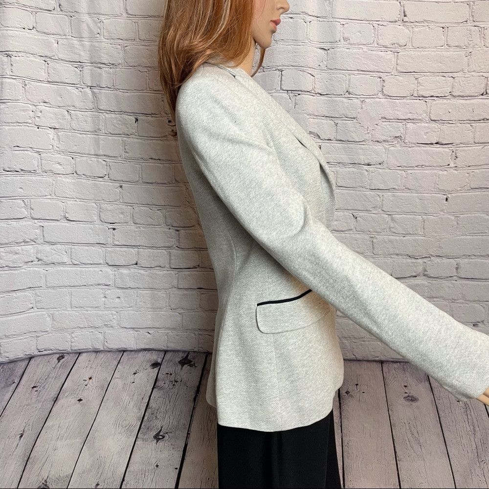 Zara New Zara Grey Cotton Jersey Jacket Size M Size M / US 6-8 / IT 42-44 - 2 Thumbnail