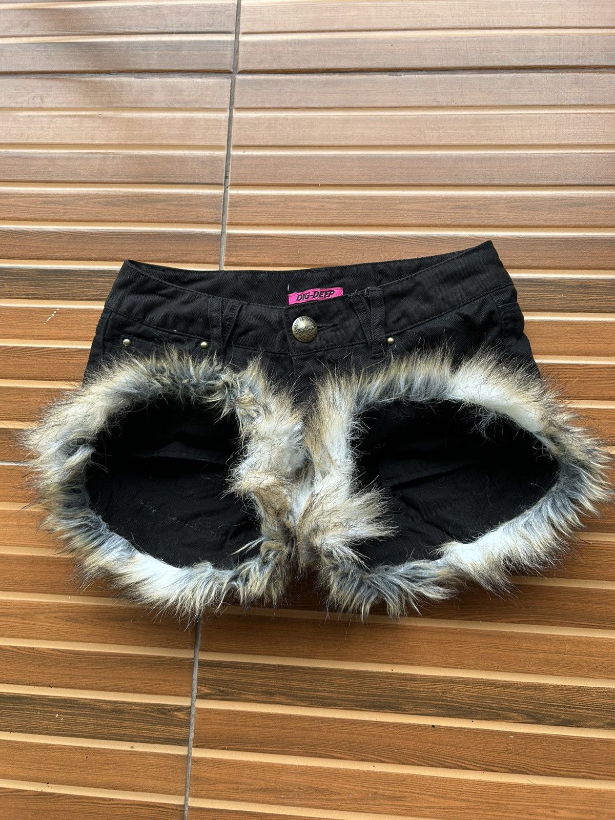 Isamu Katayama Backlash × Japanese Brand Dig deep japanese fur denim short wash Ifsixwasnine kmrii Size 29" - 2 Thumbnail
