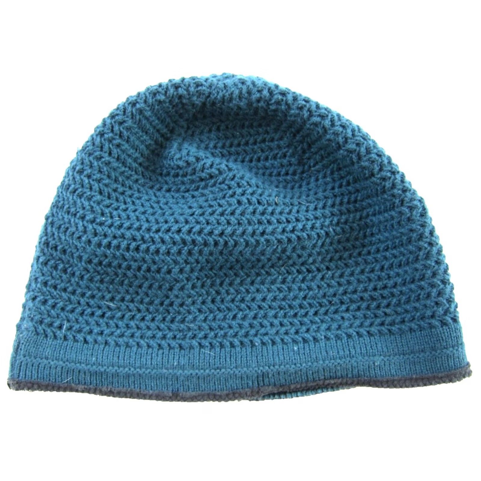 The North Face VINTAGE The North Face Green Grey Knit Beanie Hat One Size Size ONE SIZE - 2 Thumbnail