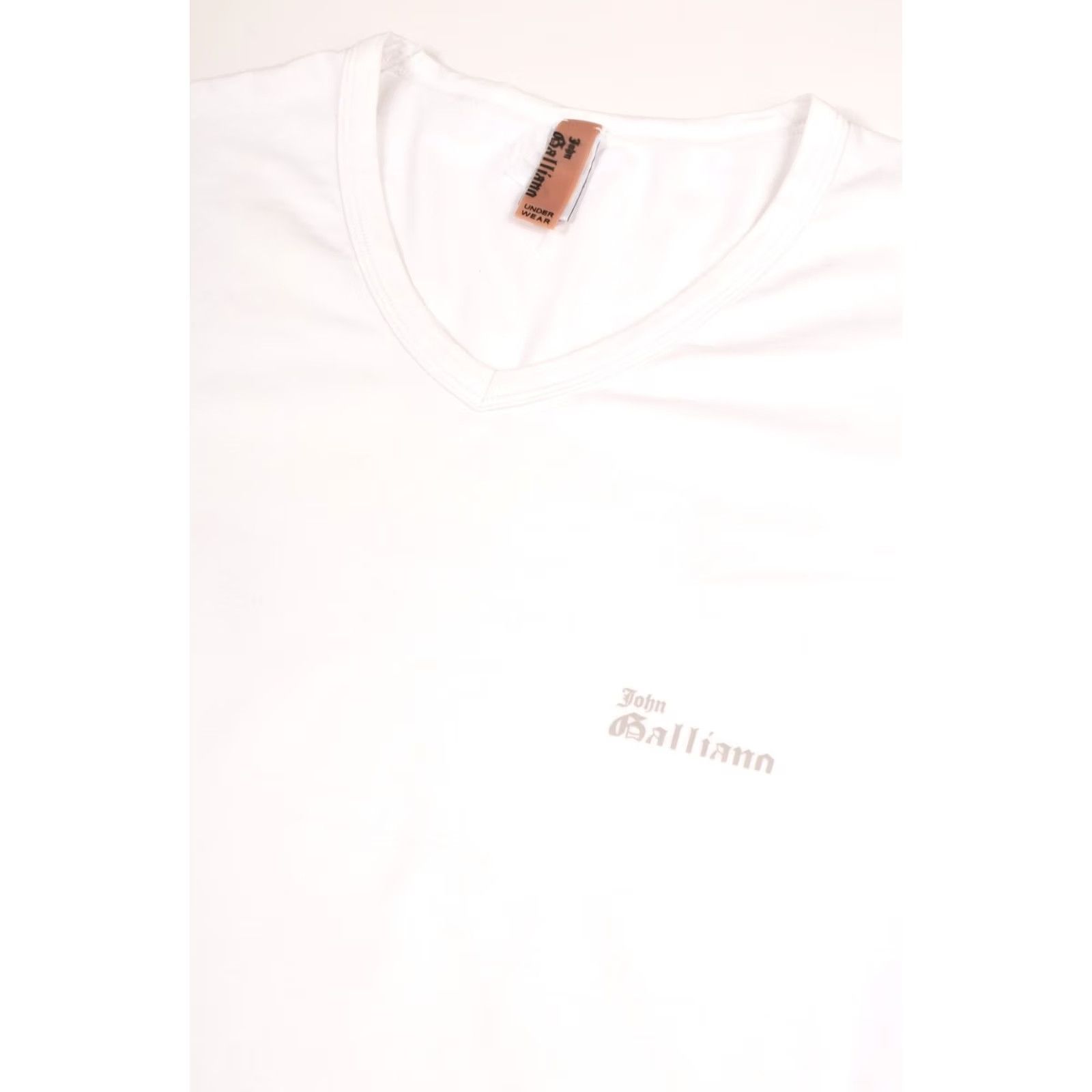 John Galliano John Galliano White Cotton Blend T-Shirt Tee Size USA M Mens Shirt XS? Size US M / EU 48-50 / 2 - 2 Thumbnail