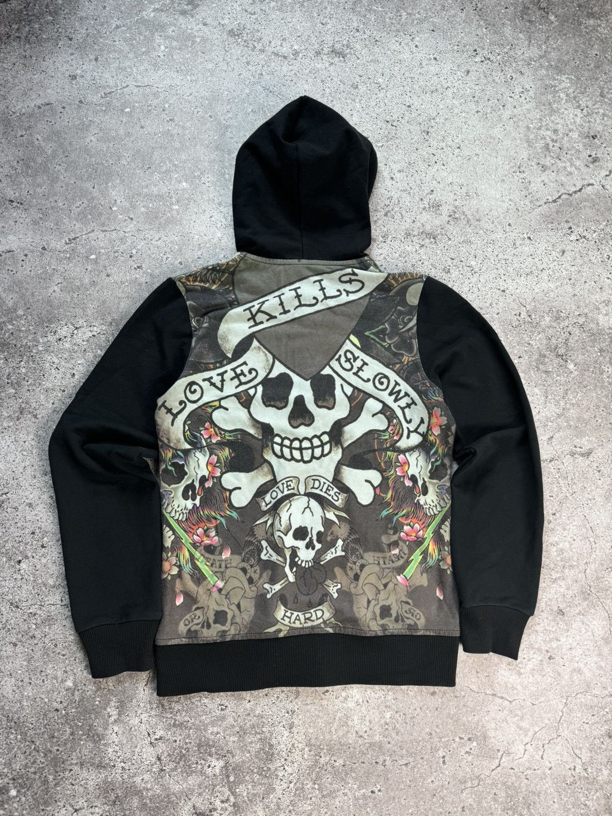 Christian Audigier × Ed Hardy × Vintage Ed Hardy by Christian Audigier Hoodie Vintage Y2K Size L / US 10 / IT 46 - 9 Thumbnail