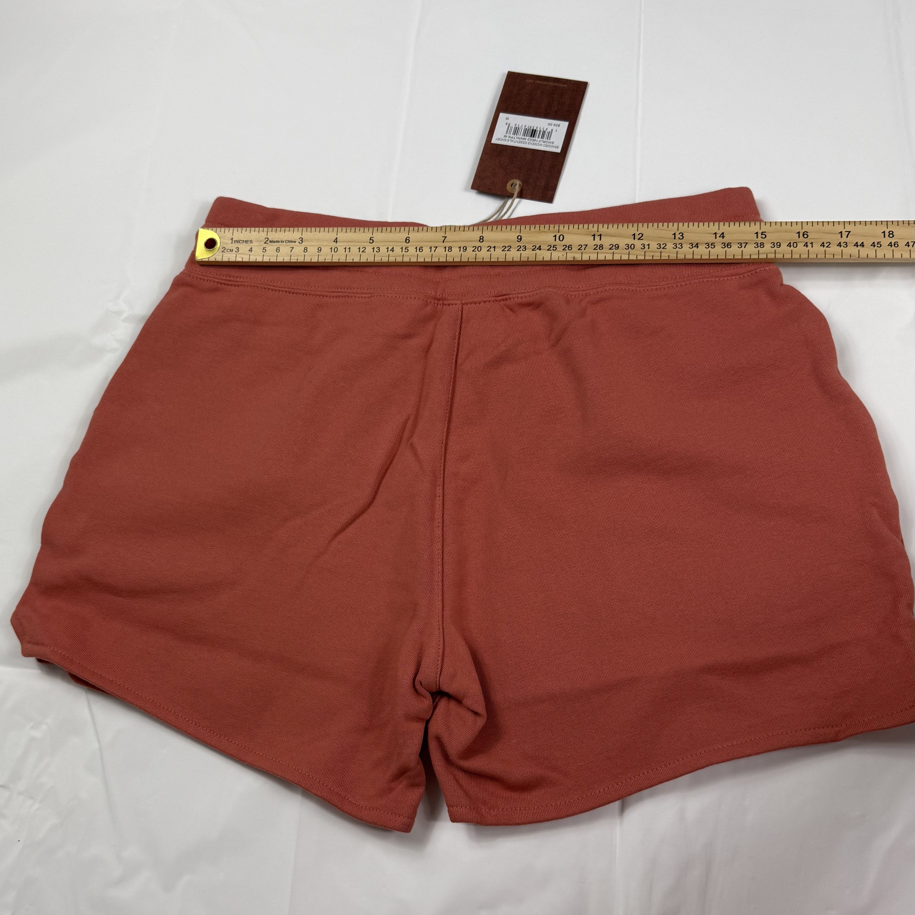 Mitchell & Ness Mitchell & Ness Fleece Shorts Rust Terracotta Drawstring Size 29" - 9 Thumbnail