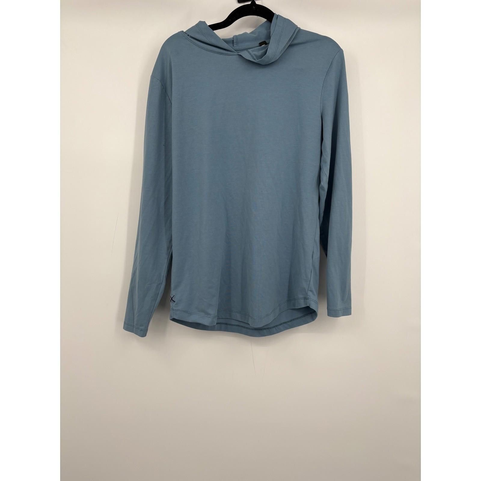Other X Cuts Curve Hem Hoodie Long Sleeve Blue Men's Size Small Size US S / EU 44-46 / 1 - 1 Thumbnail