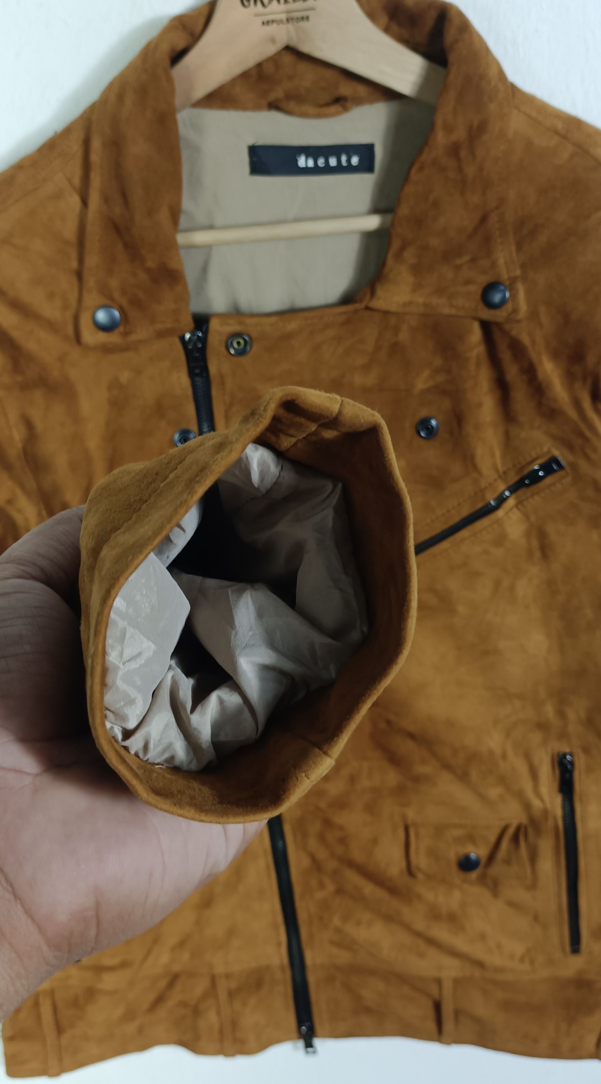 Dacute Dacute Riders Jacket Cordage Leather Men Jacket Size US M / EU 48-50 / 2 - 7 Thumbnail