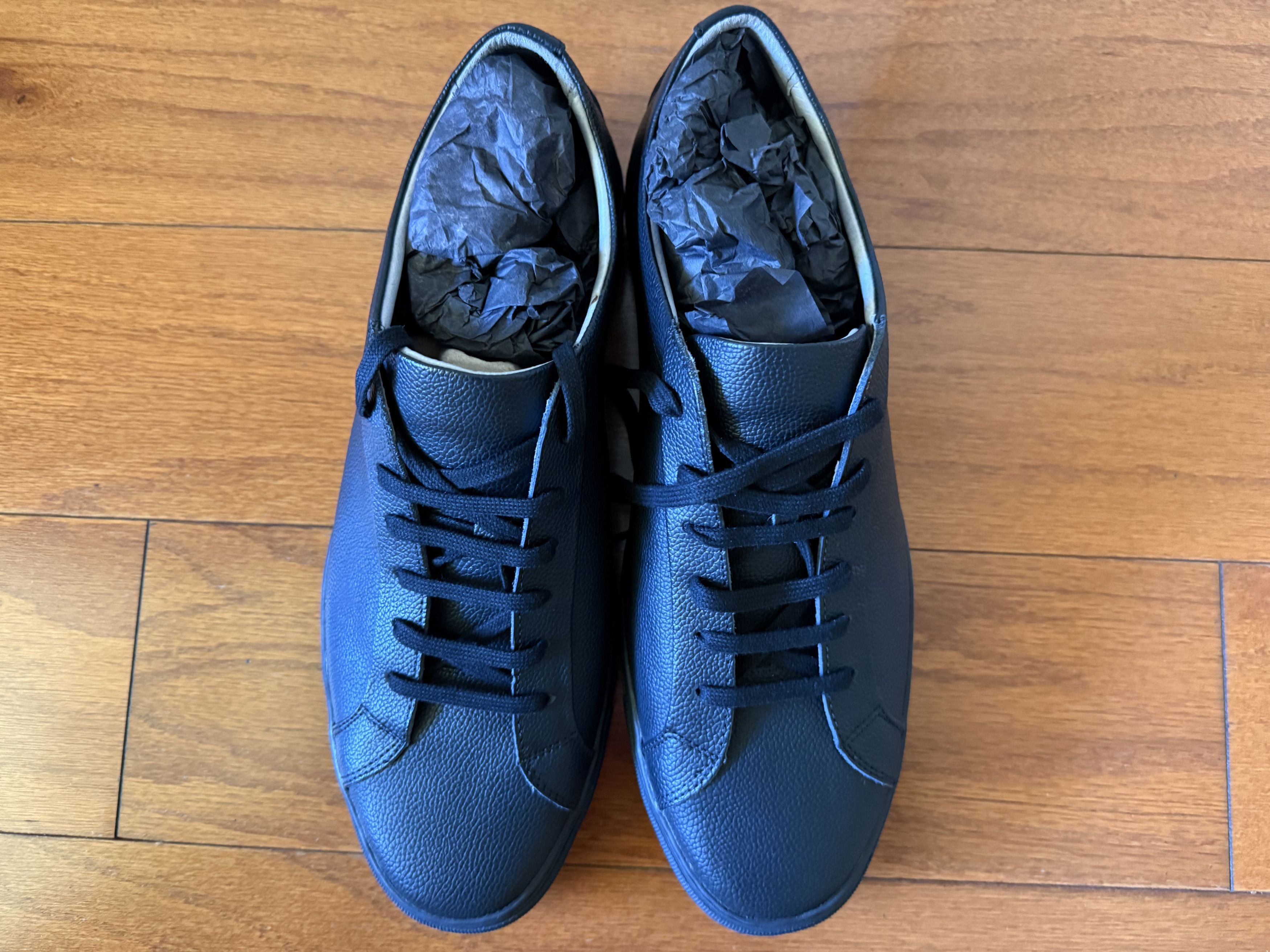 Other TCG Kennedy Mens Black Leather Low Top Lace Up Lifestyle Size US 12 / EU 45 - 7 Thumbnail