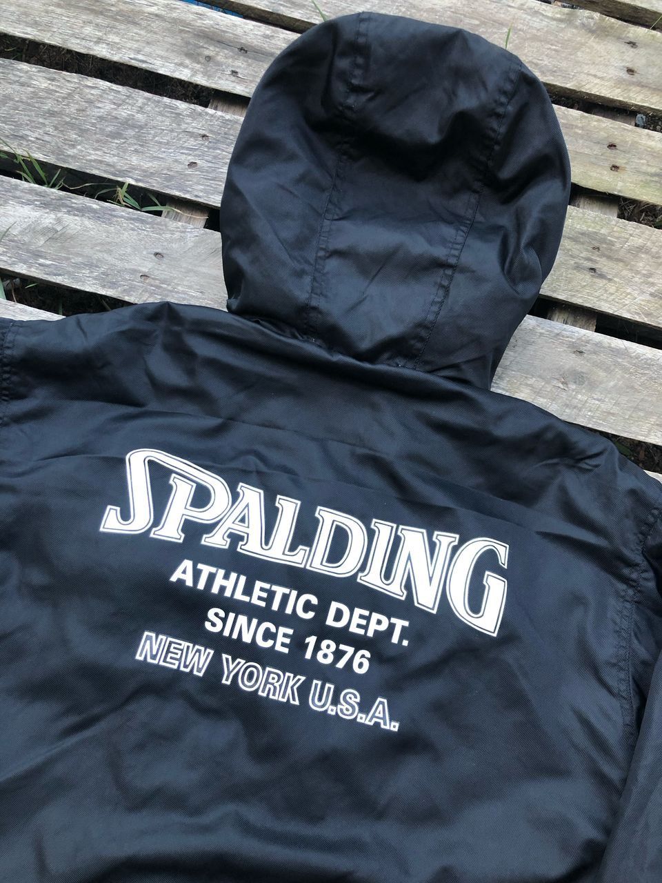 Spalding × Vintage Vintage Spalding SpellOut Sherpa Windbreaker Jacket Size US L / EU 52-54 / 3 - 6 Thumbnail