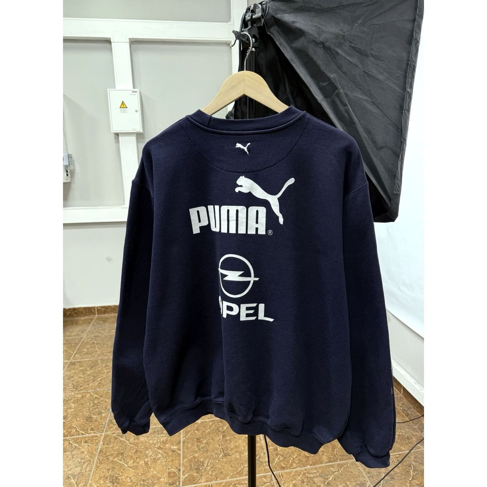 Puma VINTAGE Puma Switzerland Opel Suisse Soccer Sweatshirt XL Men Dark Blue 90s Pullover Size US XL / EU 56 / 4 - 2 Thumbnail