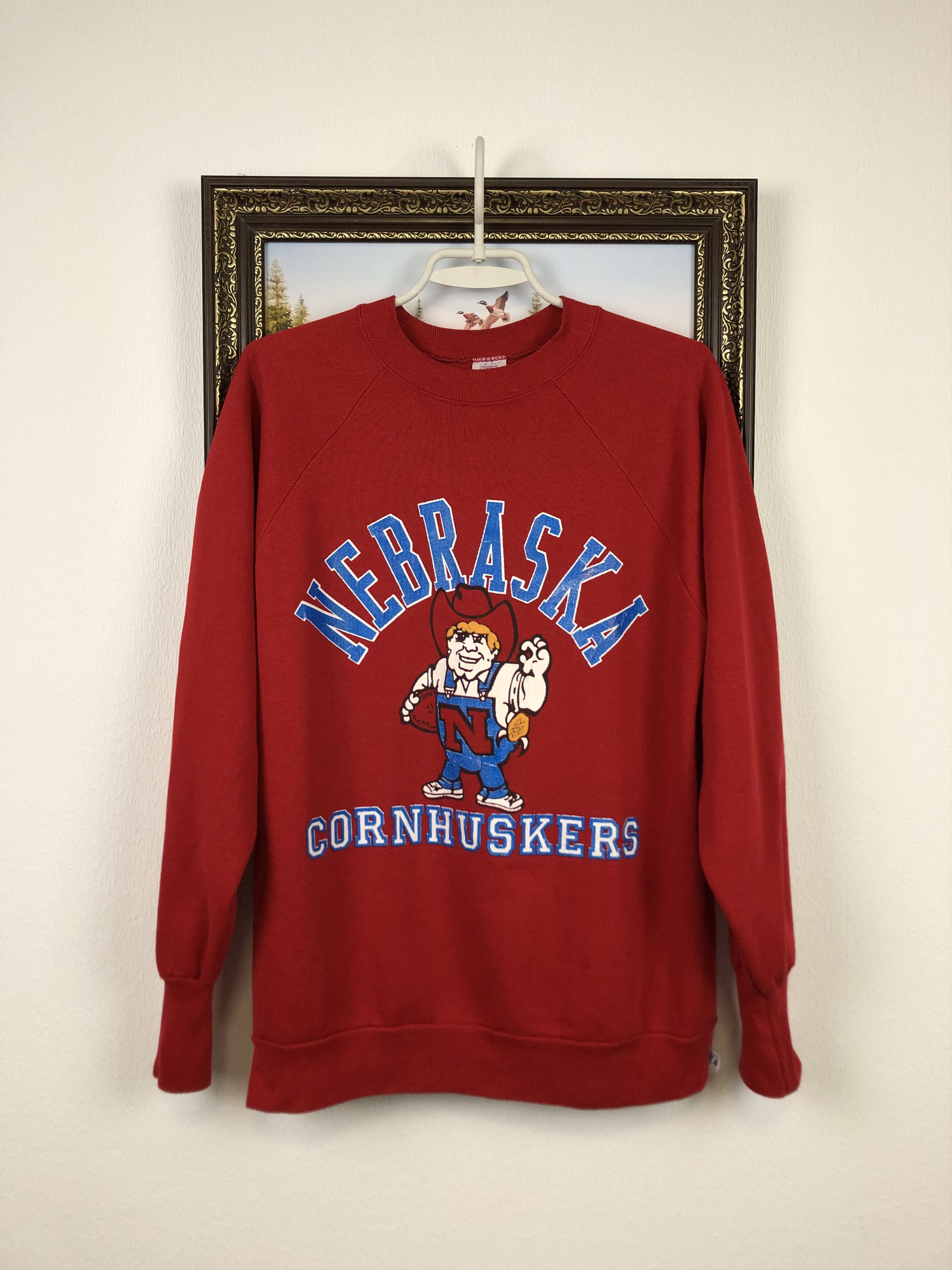 Vintage Vintage Nebraska Huskers Sweatshirt Football University Size US M / EU 48-50 / 2 - 1 Thumbnail