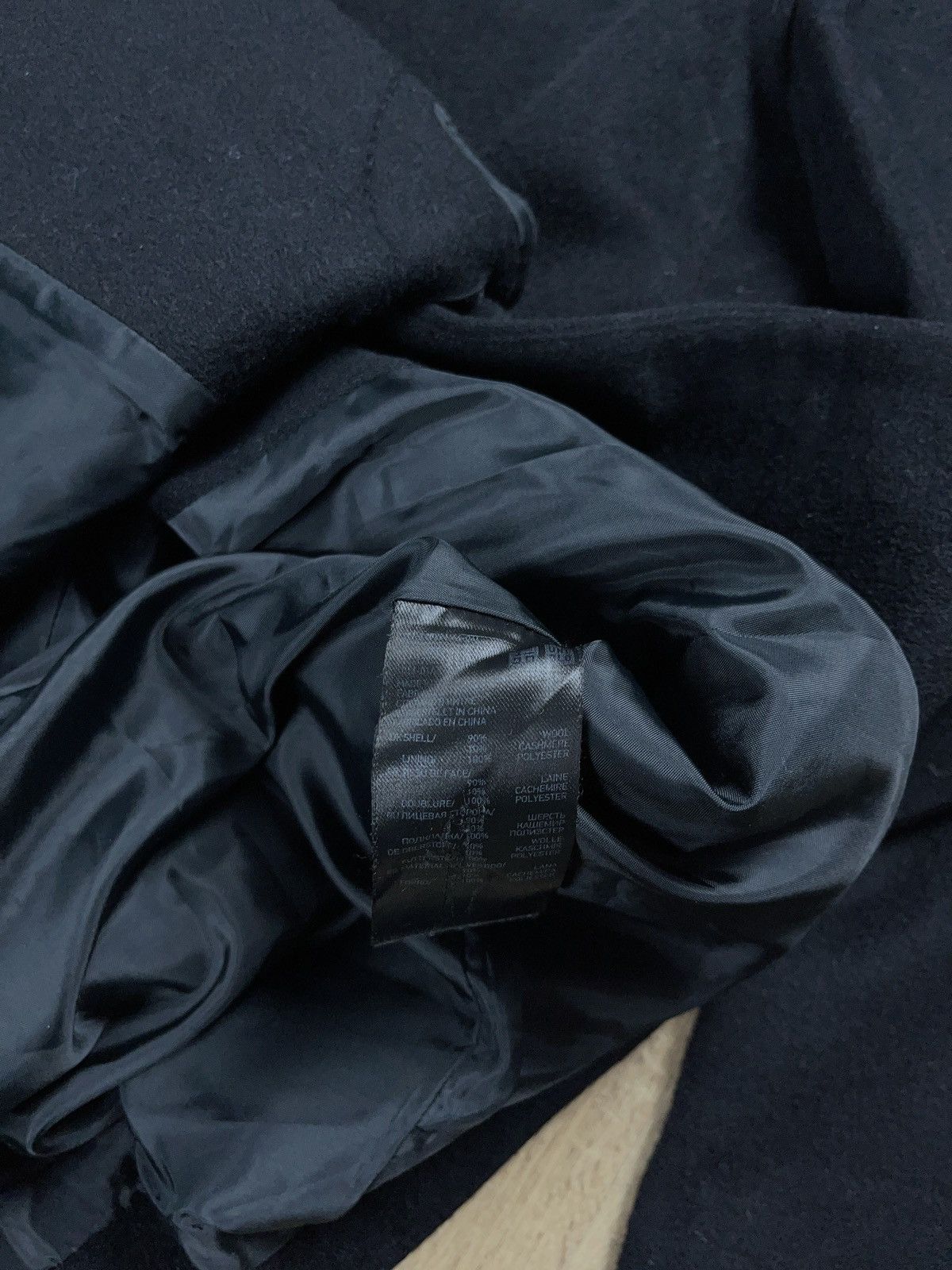 Designer × Uniqlo ➕wool & cashmere Uniqlo button up black coat avant garde Size XS / US 0-2 / IT 36-38 - 6 Thumbnail