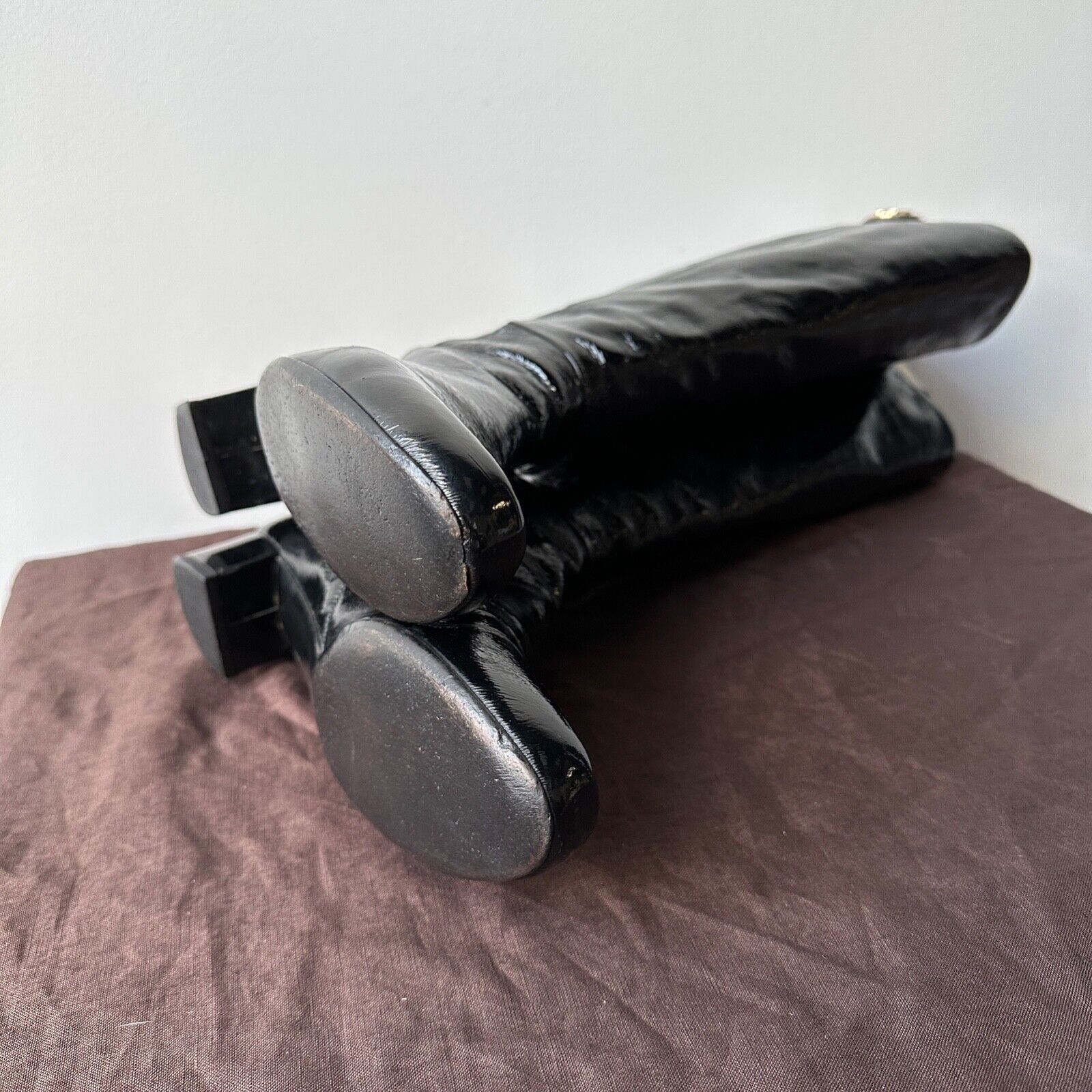Gucci Gucci Vintage 00s Patent Leather Knee Boots 8282AC Size US 6.5 / IT 36.5 - 9 Thumbnail