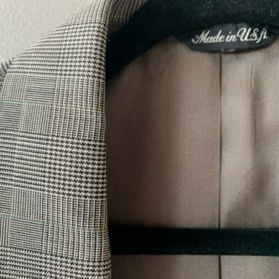 Levi's Vintage Levi's Exact Jacket Men's Size 44L Blazer Checked Sp Size 44L - 2 Thumbnail