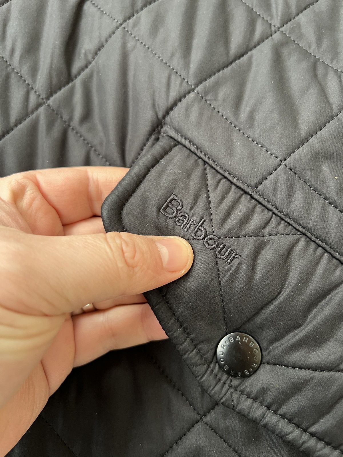 Barbour Barbour Powell Quilted Black Field Jacket Size US XXL / EU 58 / 5 - 2 Thumbnail