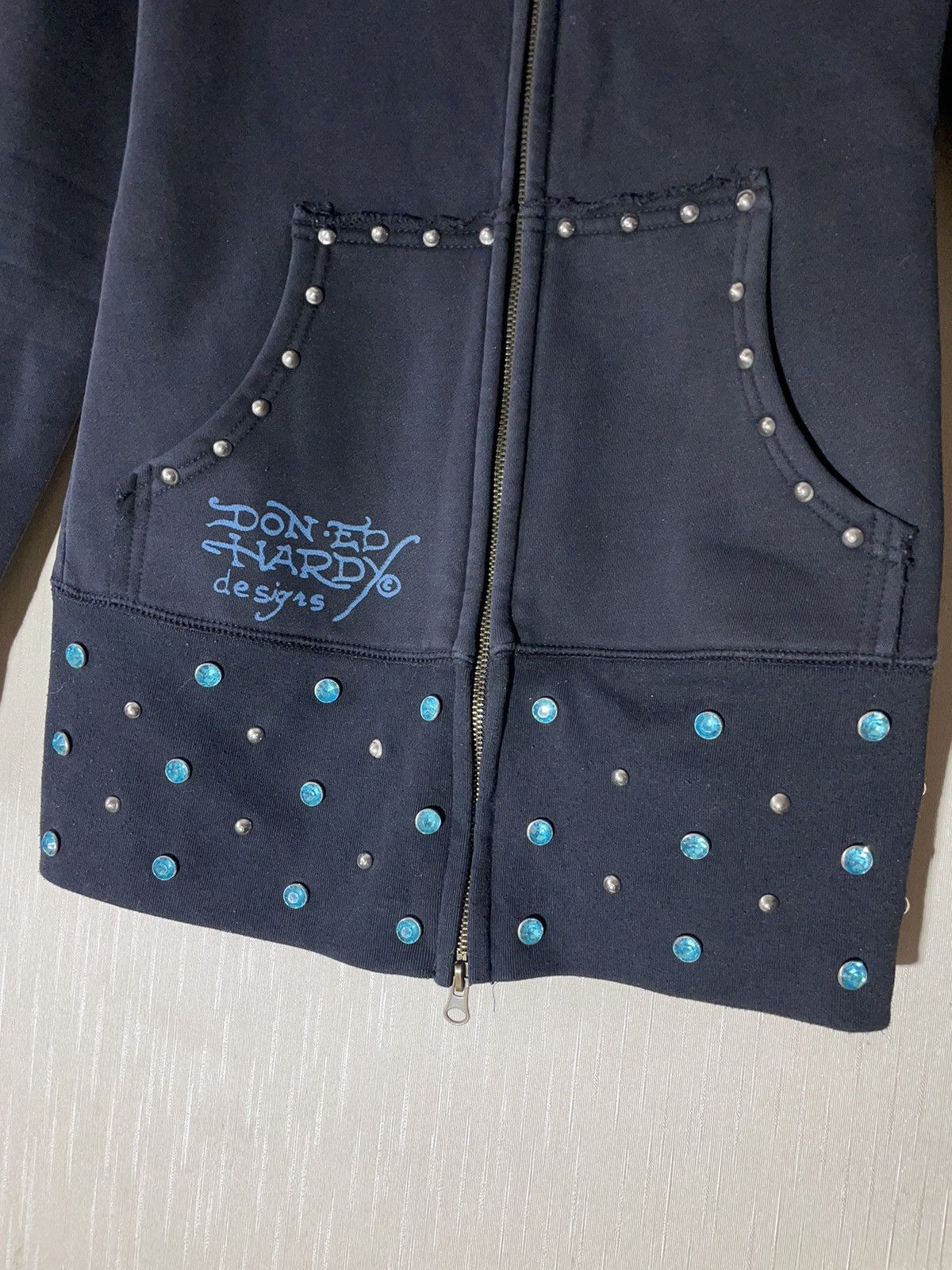 Ed Hardy × Vintage Ed hardy vintage streetwear hoodie 90s Size M / US 6-8 / IT 42-44 - 9 Thumbnail