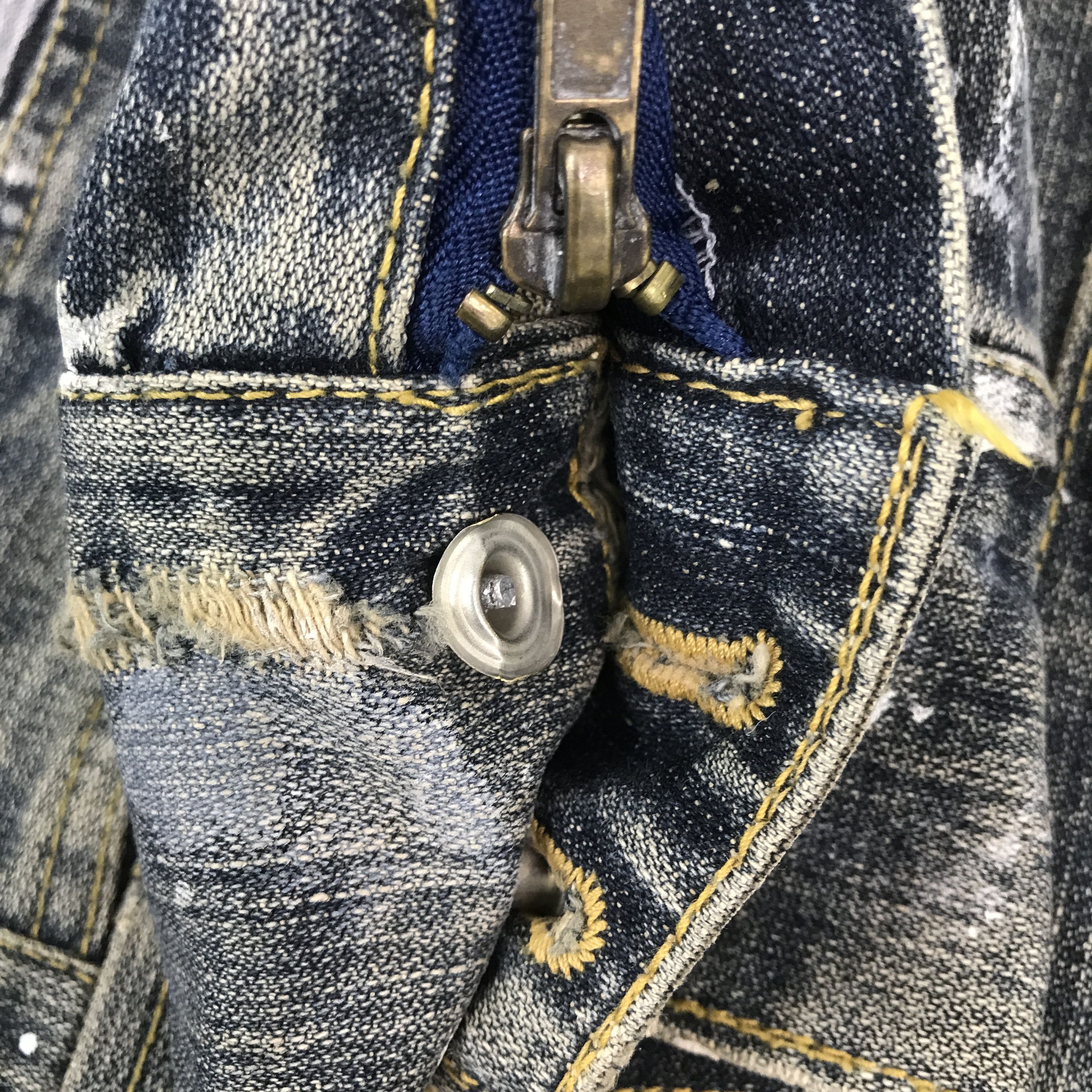 Japanese Brand Vintage Quarterly Denim Distressed zipper punk Jacket Size US M / EU 48-50 / 2 - 10 Thumbnail