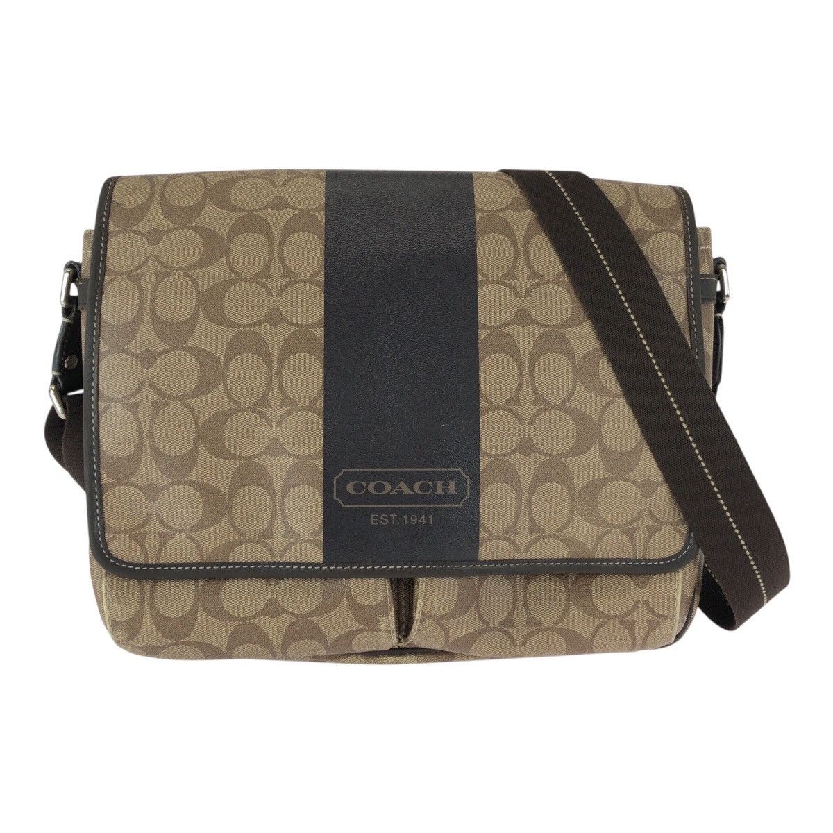 Coach Coach Coach Signature PVC Leather Shoulder Bag Plastic ...