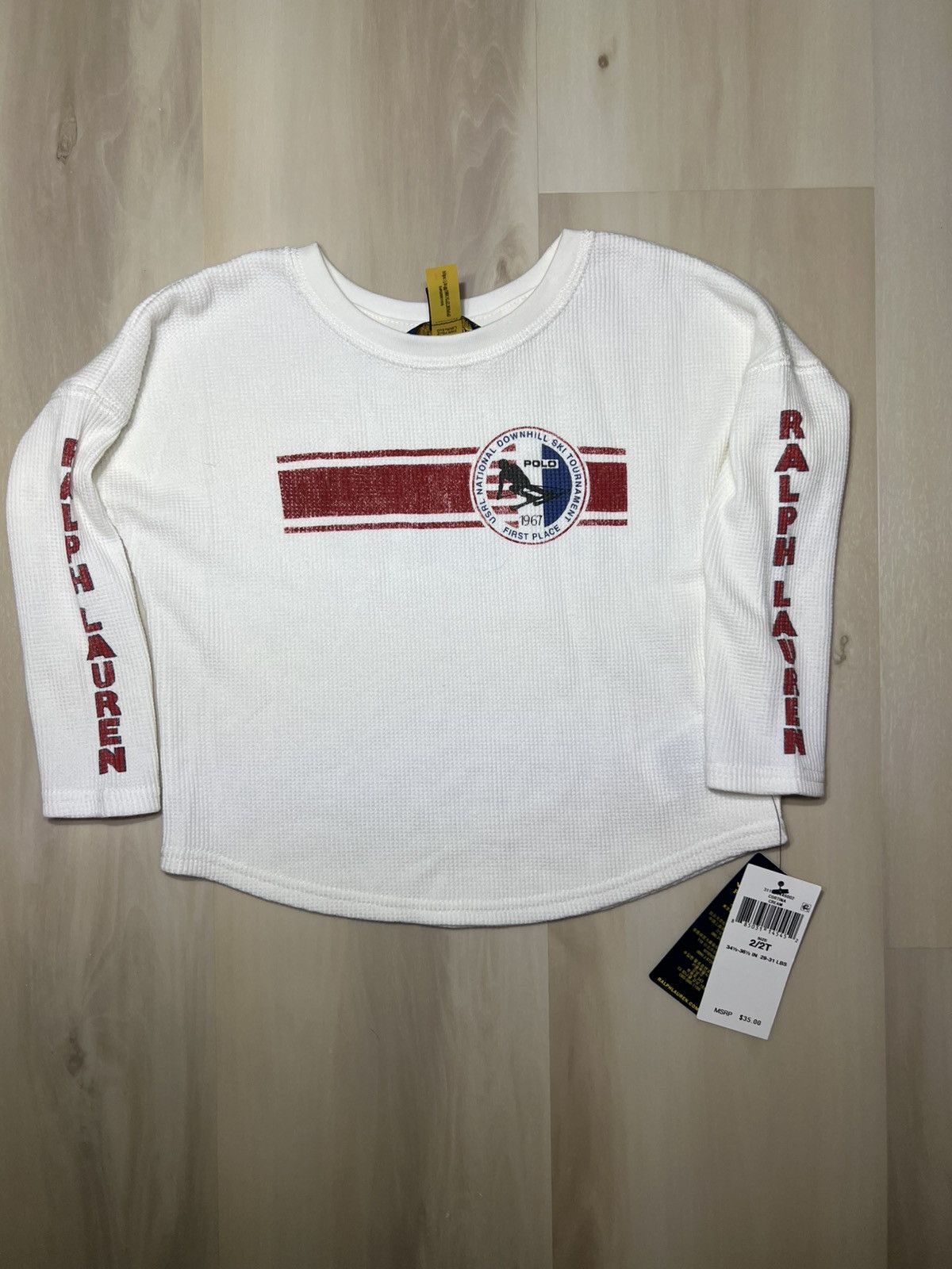 Polo Ralph Lauren Polo Ralph Lauren Kids Sz 2T White Downhill Ski Graphic Size XXS / US 00 / IT 34 - 1 Thumbnail
