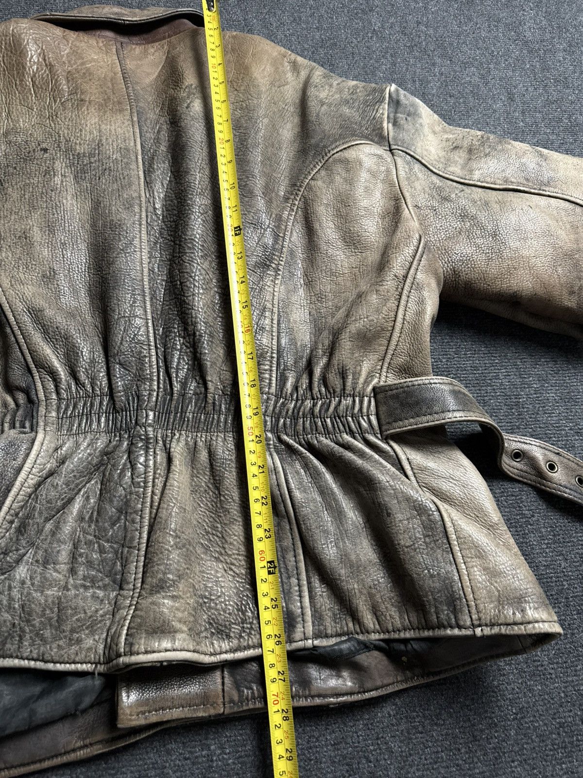 Genuine Leather 90s Retro Heavy Distressed Leather Moto Biker Jacket Vintage Size US XL / EU 56 / 4 - 20 Thumbnail