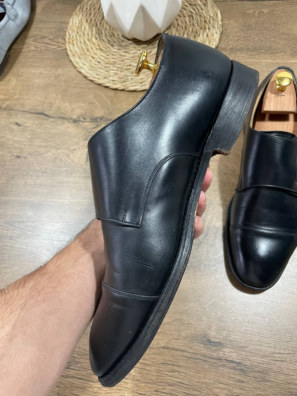 Church's Church's Black Double Monkstrap Brogues mens Size US 10.5 / EU 43-44 - 5 Thumbnail