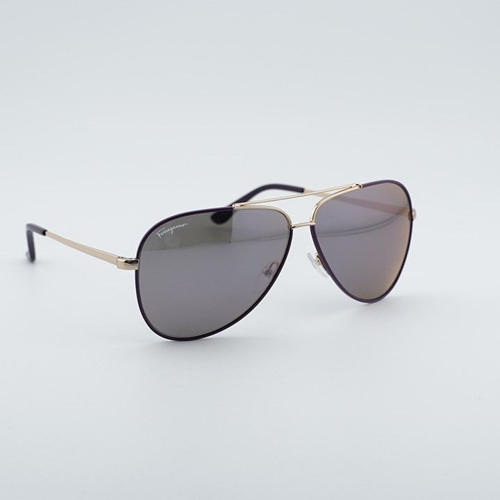 Salvatore Ferragamo Salvatore Ferragamo SF131S 736 Sunglasses Gold Aviator Size ONE SIZE - 1 Thumbnail