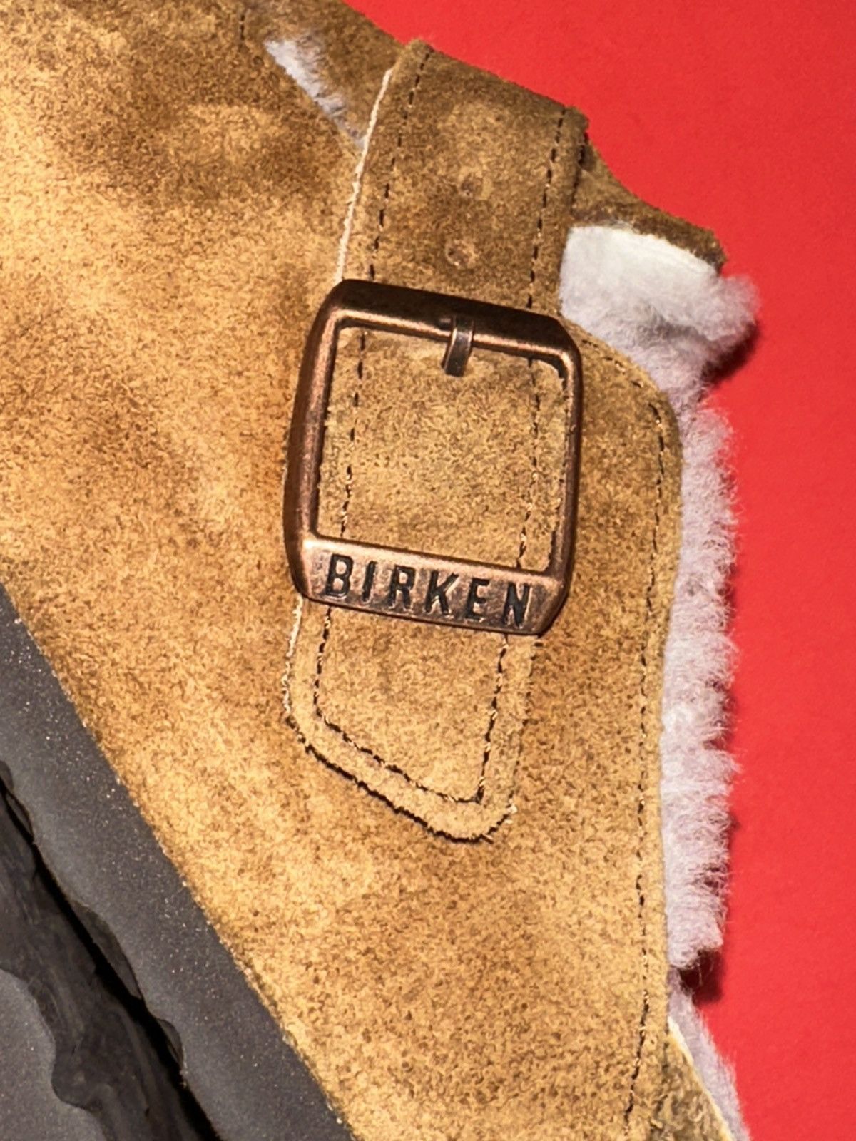 Birkenstock Birkenstock Boston Shearling Suede Leather Sandals Size 36 Size US 5.5 / IT 35.5 - 4 Thumbnail
