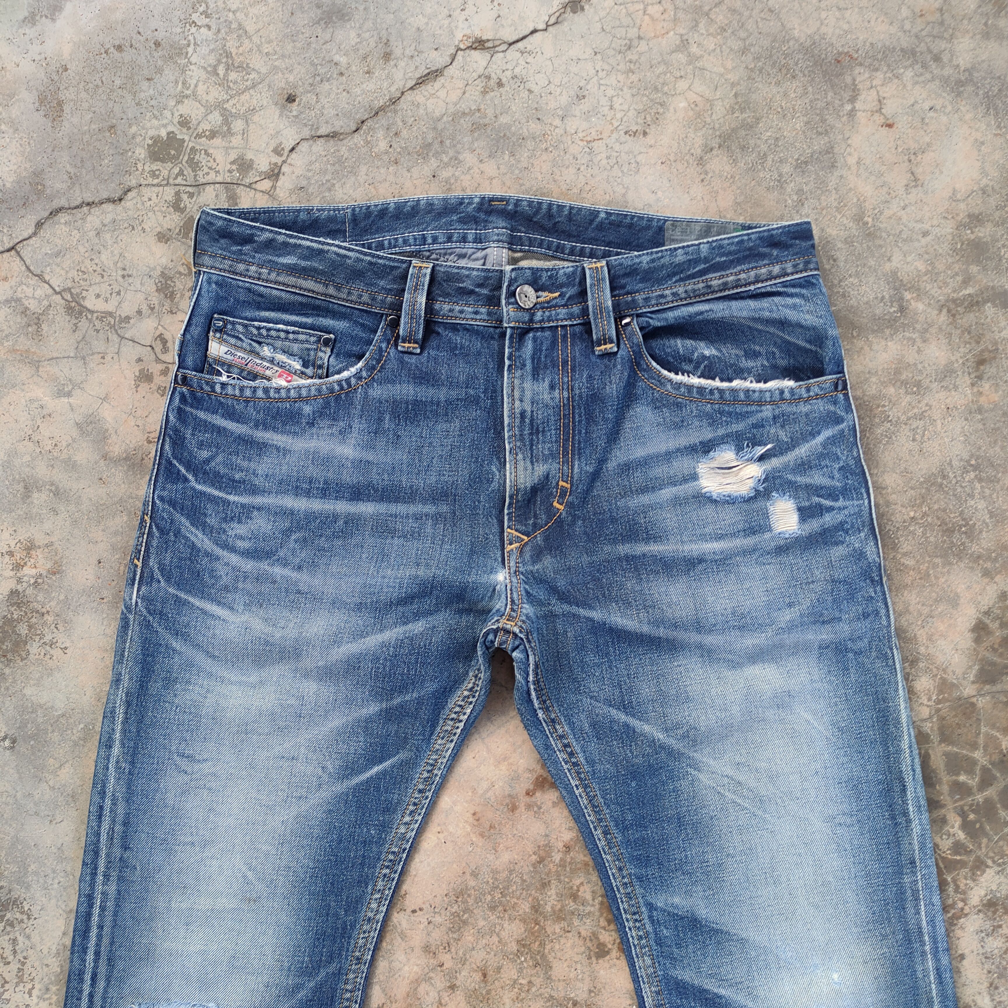 Diesel W33 VINTAGE DIESEL FADED DISTRESSED DENIM JEAN PANTS Size US 33 - 3 Thumbnail