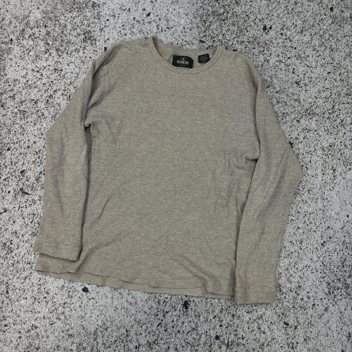 Vintage Vintage Redhead Waffle Knit Thermal Longsleeve Shirt Size US XL / EU 56 / 4 - 6 Thumbnail