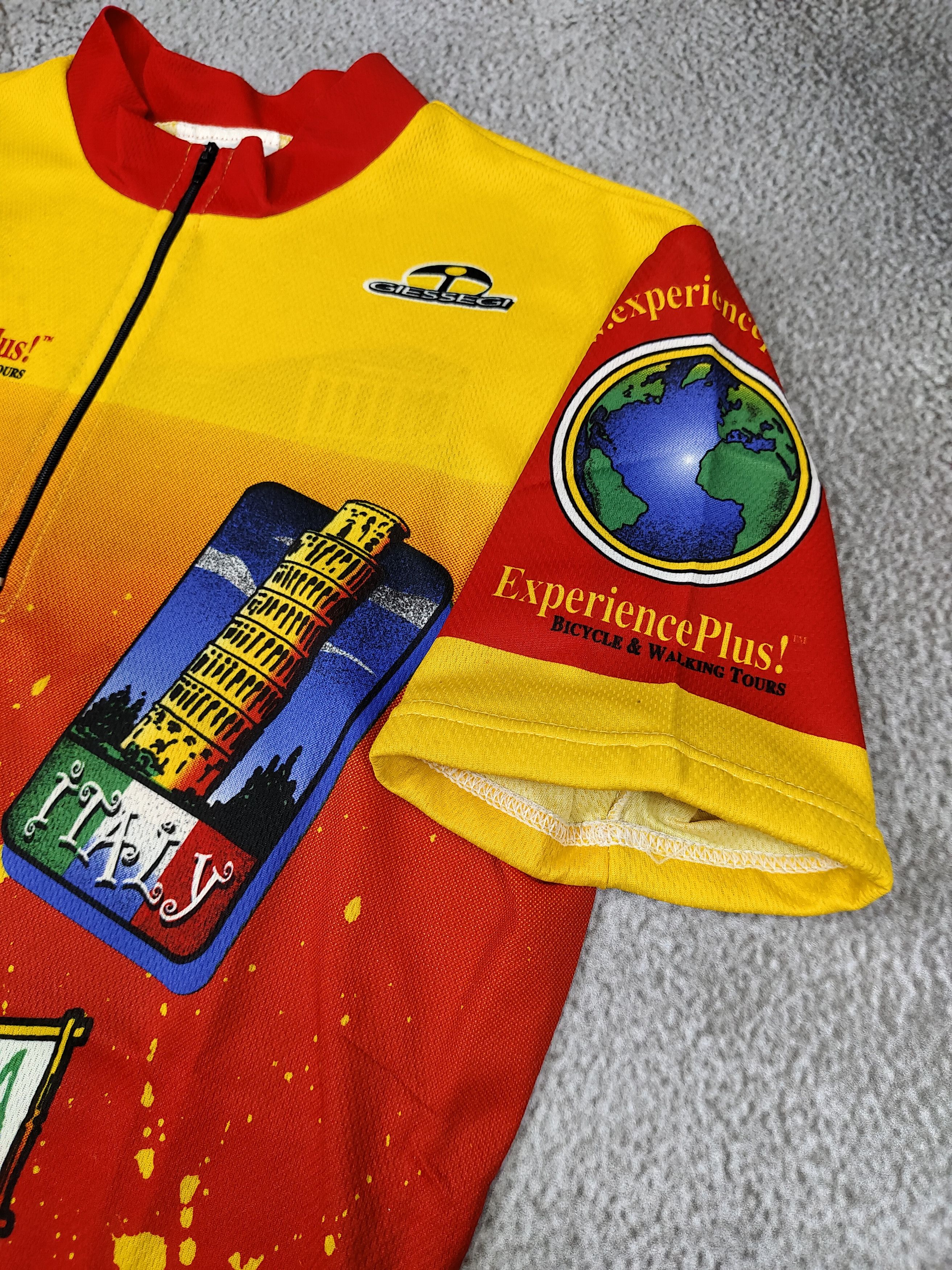 Vintage 90s Giessegi- World Tour Graphic Racing Cycling Core Jersey Size US M / EU 48-50 / 2 - 2 Thumbnail