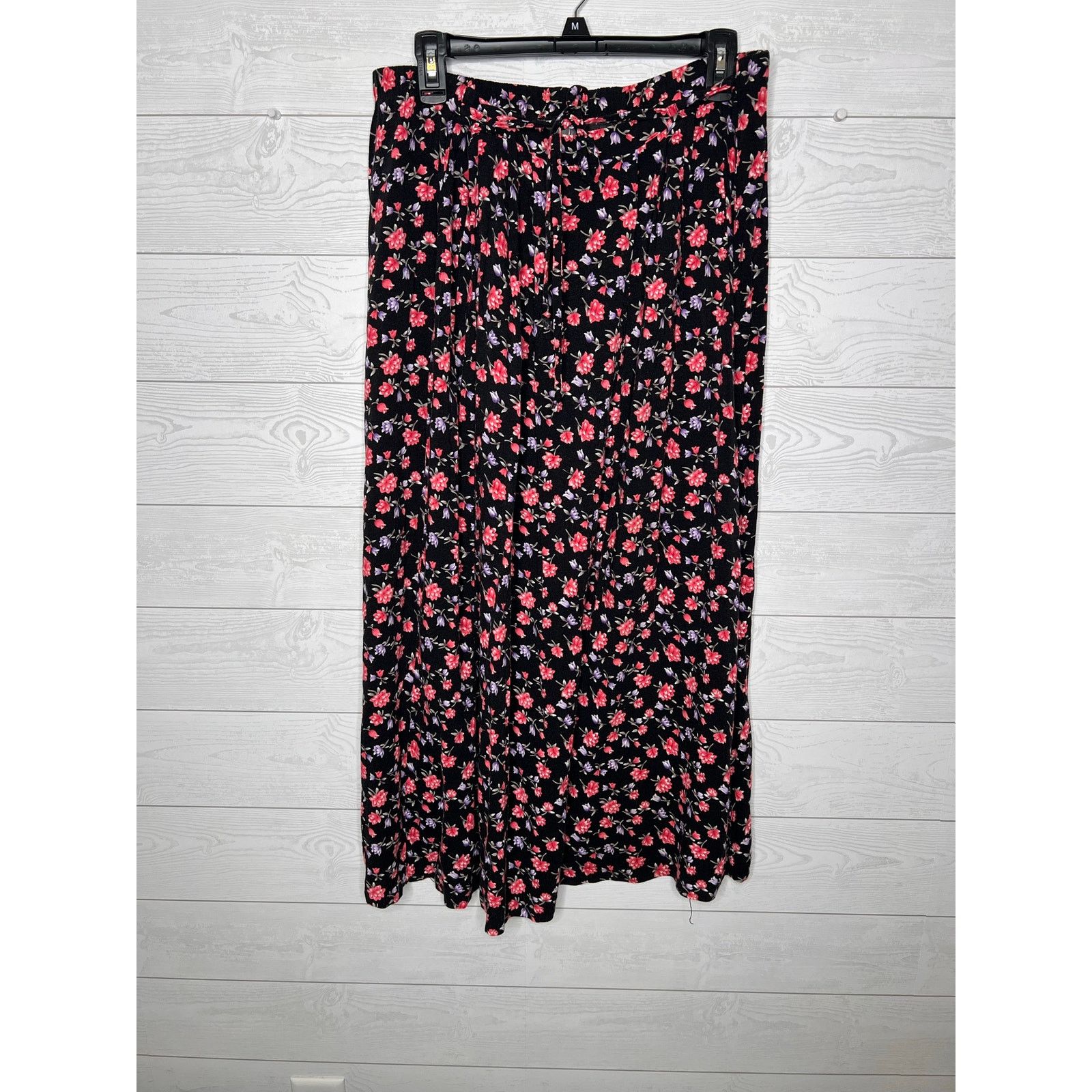 Other Vintage 90s TR Bentley Floral Rayon Maxi Skirt Whimsigoth Size 34" / US 12 / IT 48 - 1 Thumbnail