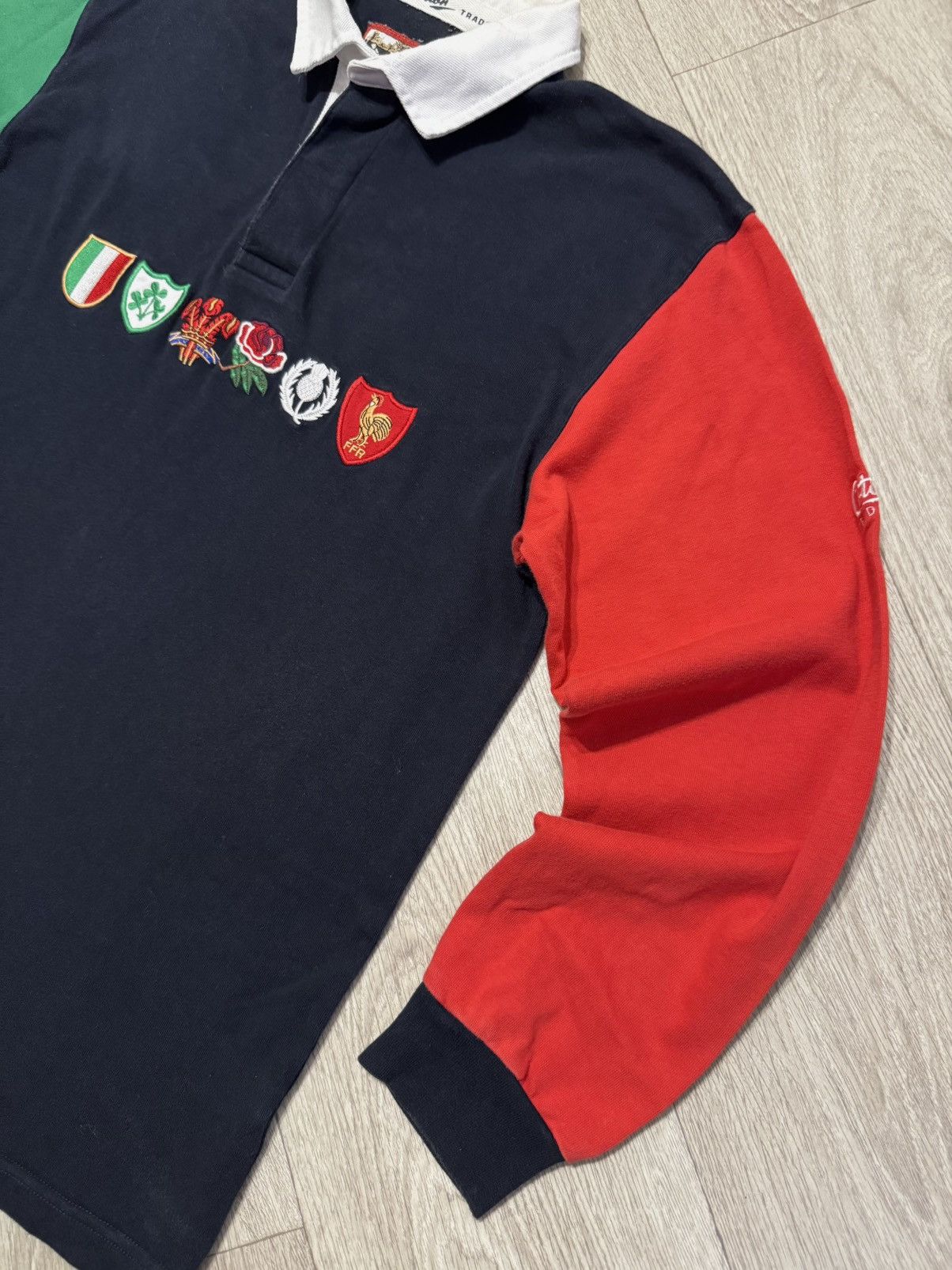 Cotton Traders 🔷Vintage Cotton Traders Six Nation Rugby Shirt 90s🔷 Size US M / EU 48-50 / 2 - 3 Thumbnail